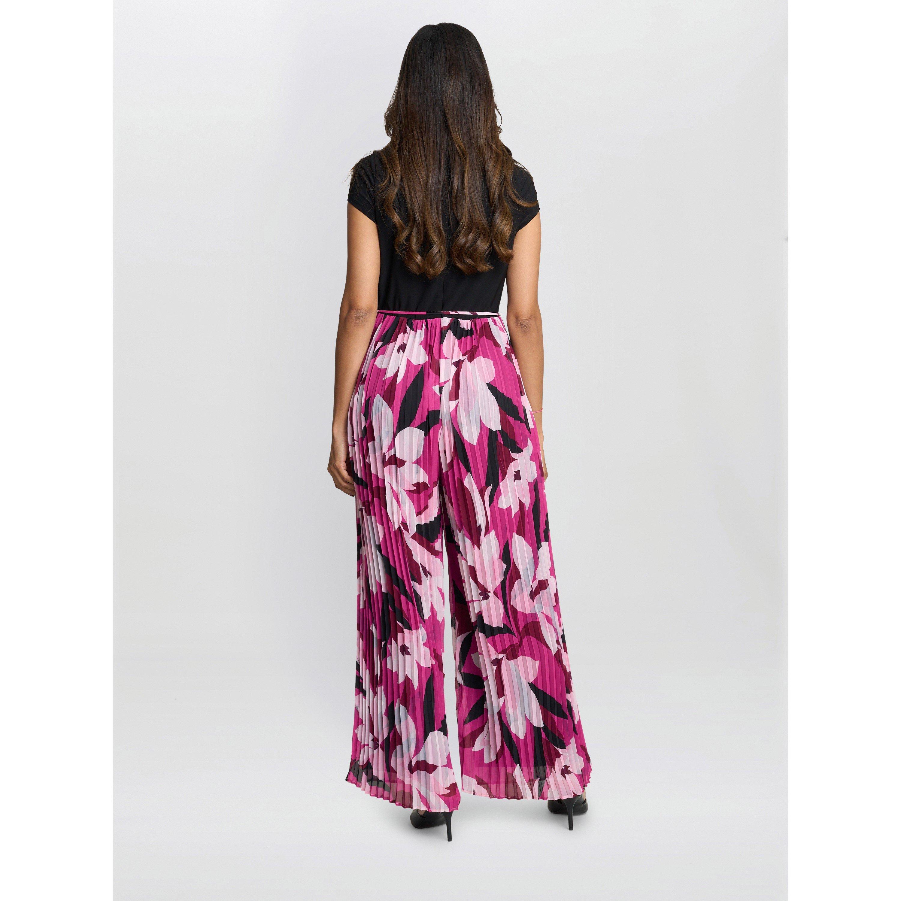 Black Fuschia - Gina Bacconi - DOLORES  Jumpsuit With Printed Trousers - 2