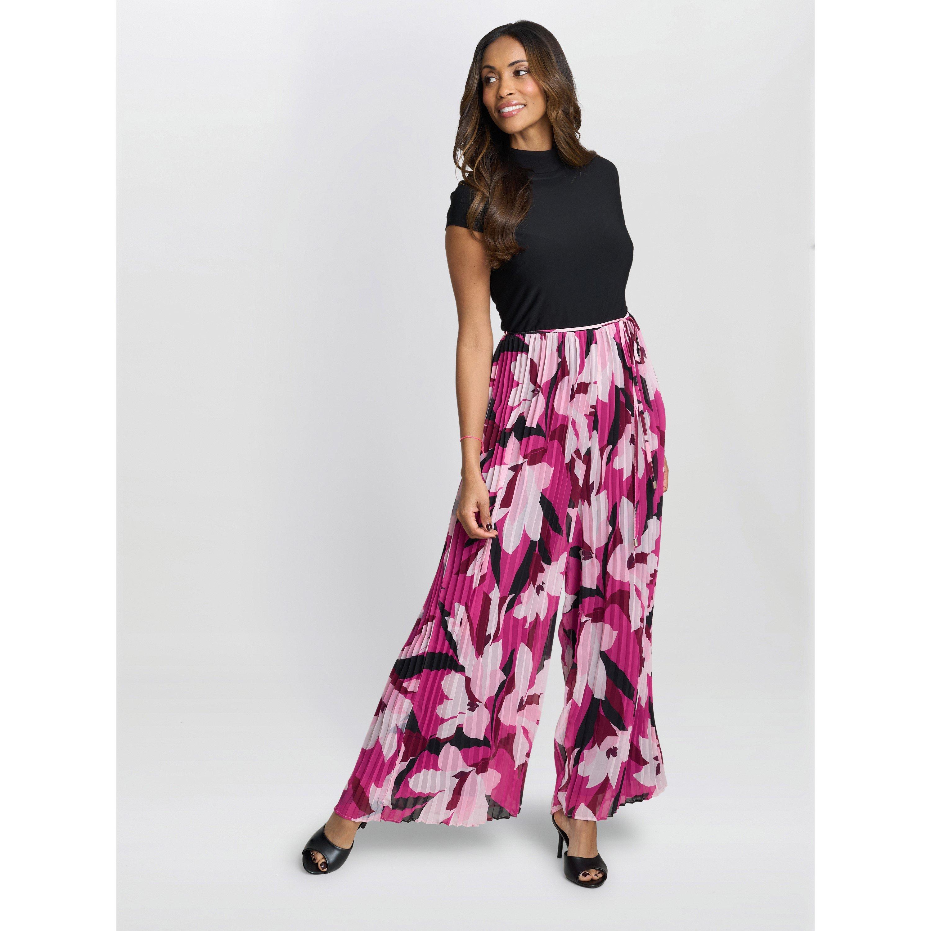 Black Fuschia - Gina Bacconi - DOLORES  Jumpsuit With Printed Trousers - 3