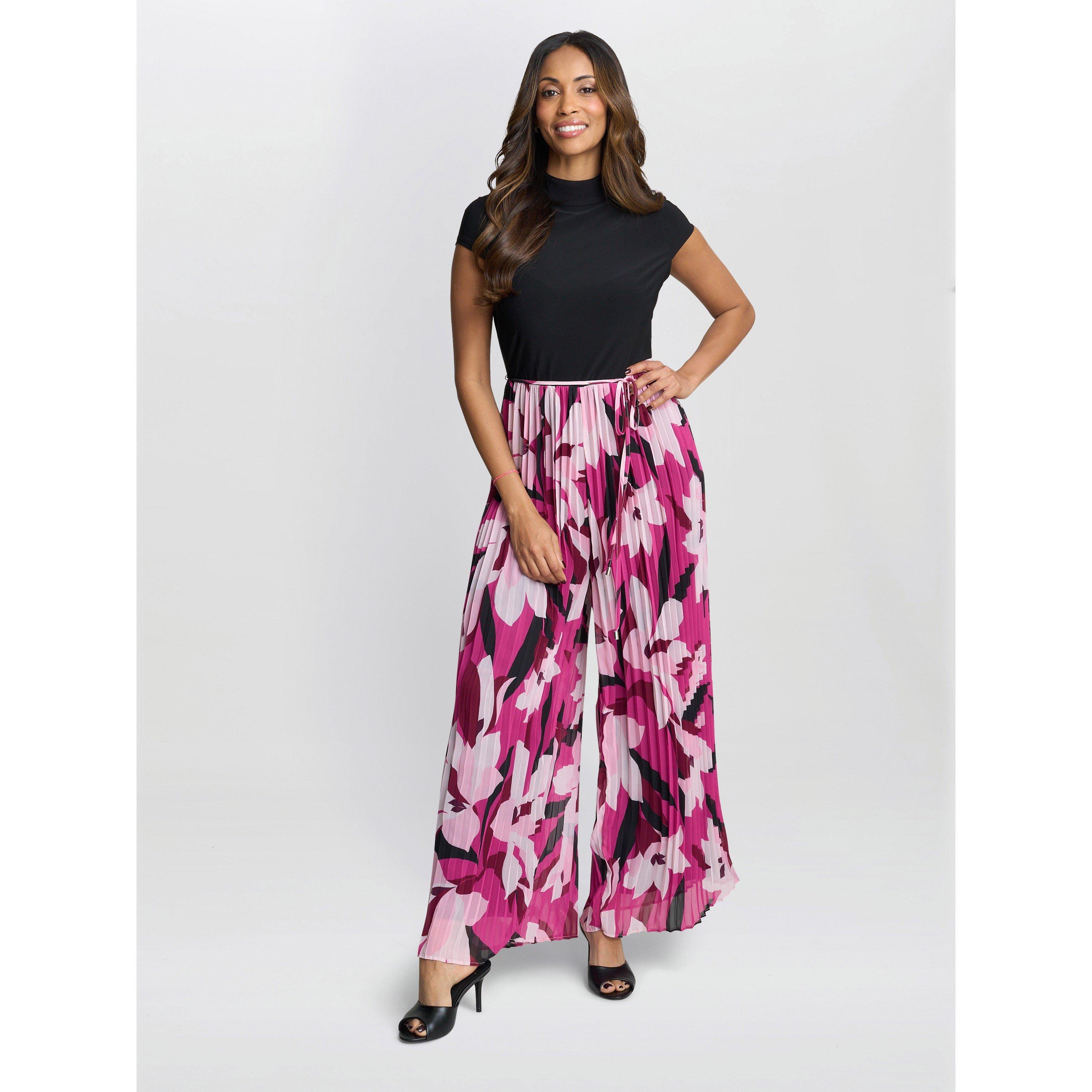 Black Fuschia - Gina Bacconi - DOLORES  Jumpsuit With Printed Trousers - 6