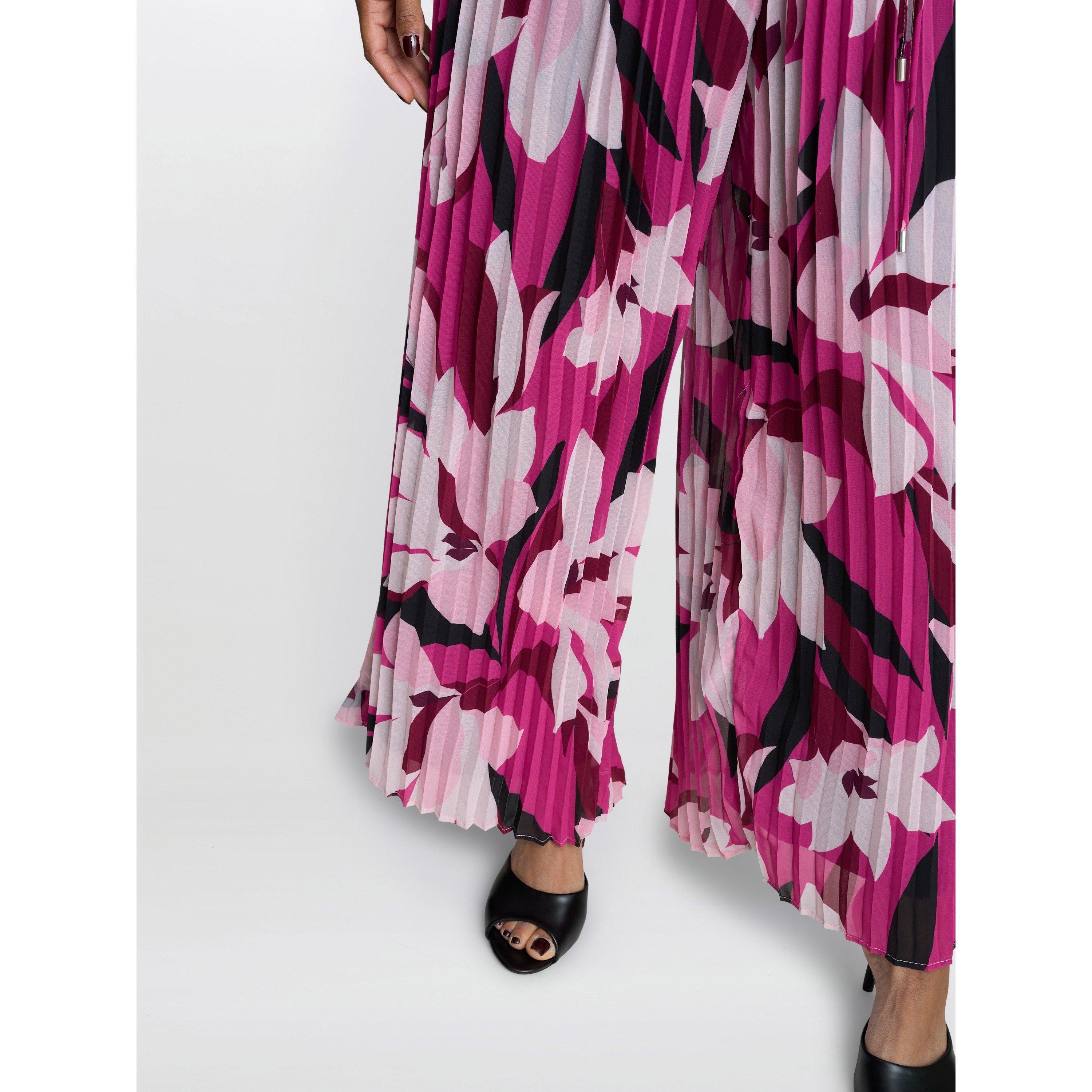 Black Fuschia - Gina Bacconi - DOLORES  Jumpsuit With Printed Trousers - 7