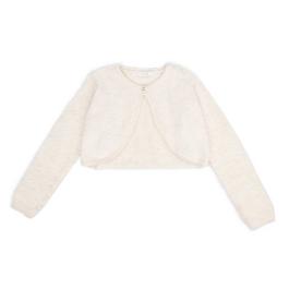 Be You Studio Girls Occasion Fluffy Shrug White