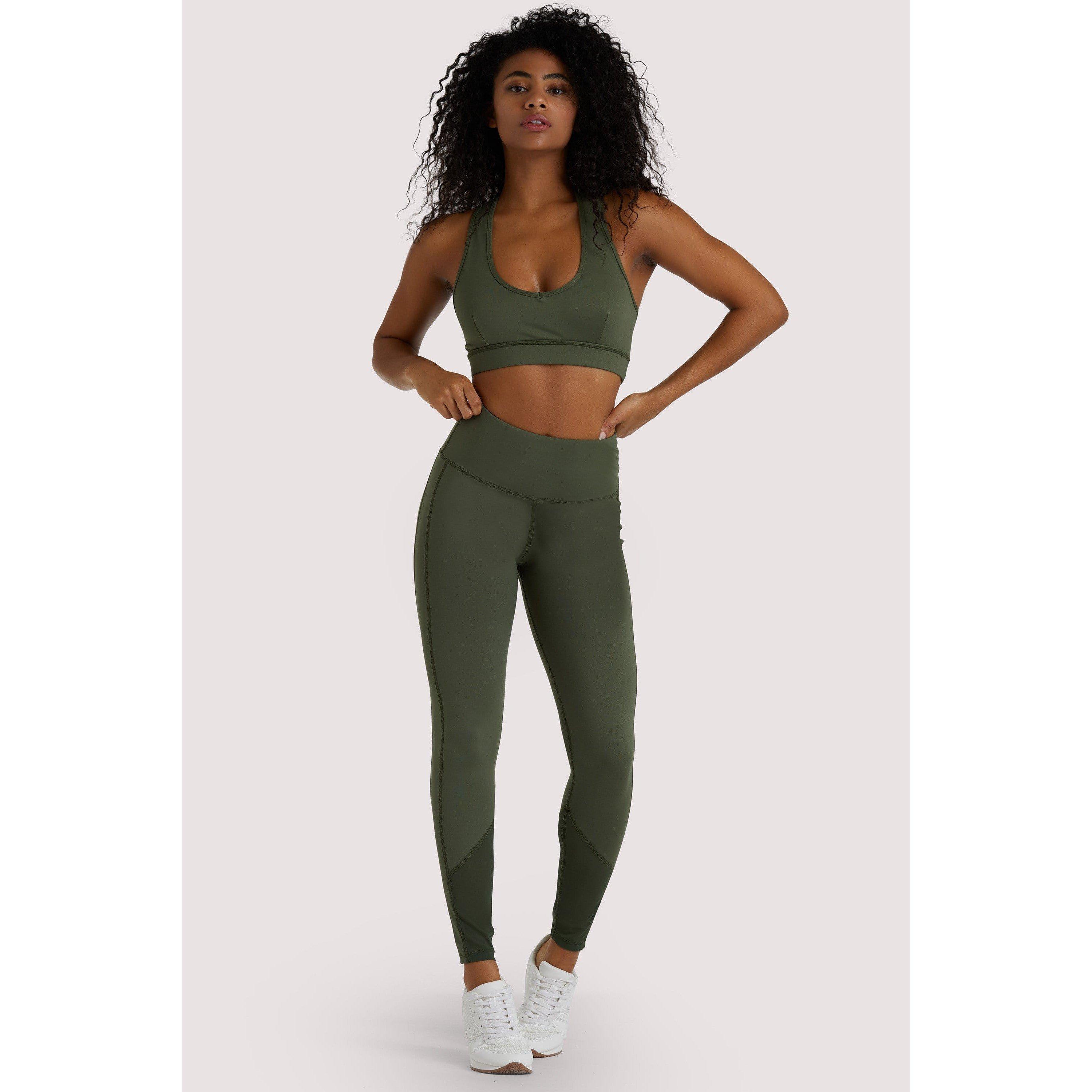 Olive - Wolf and Whistle - Eco Dusty Olive Racer Back Bra - 3