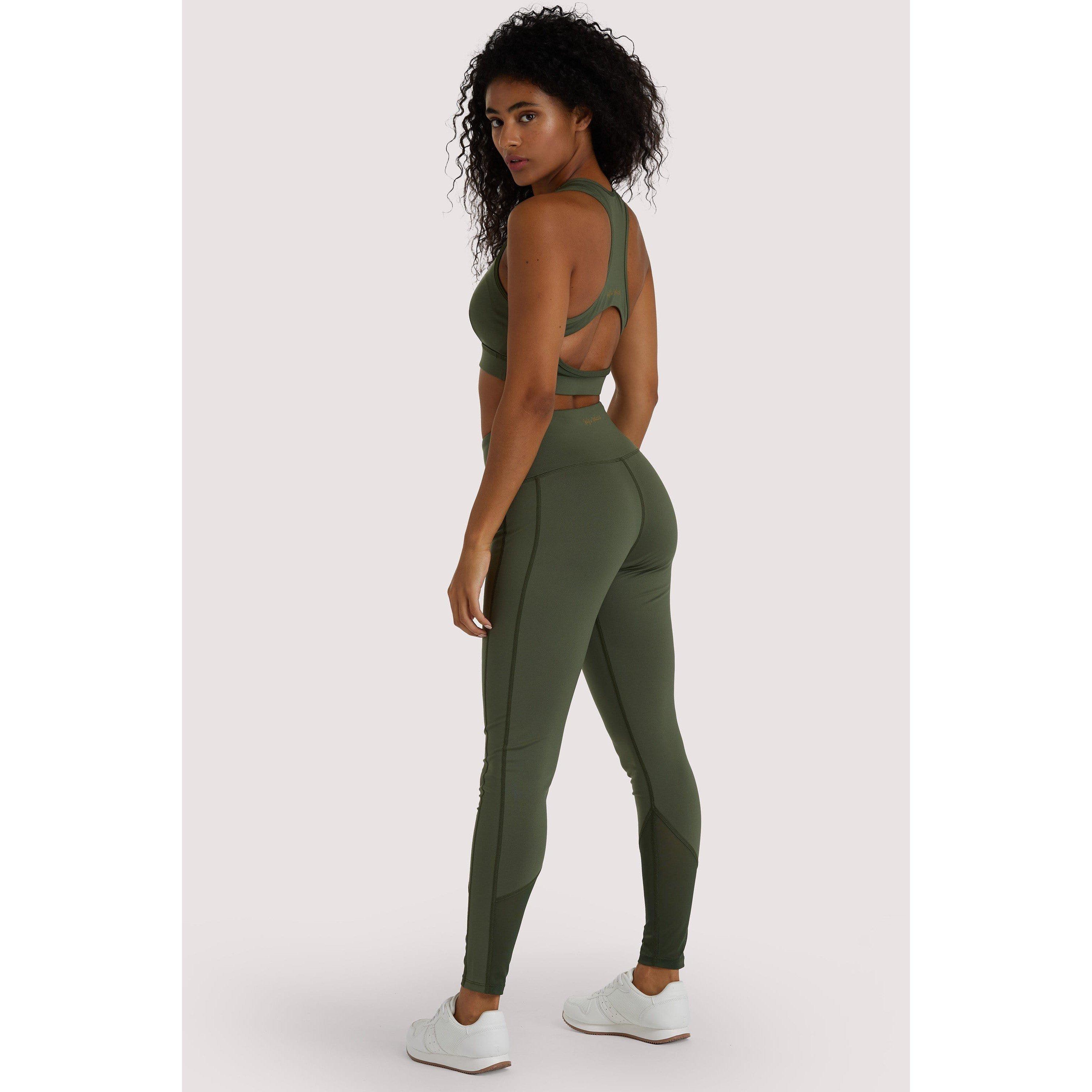 Olive - Wolf and Whistle - Eco Dusty Olive Racer Back Bra - 4