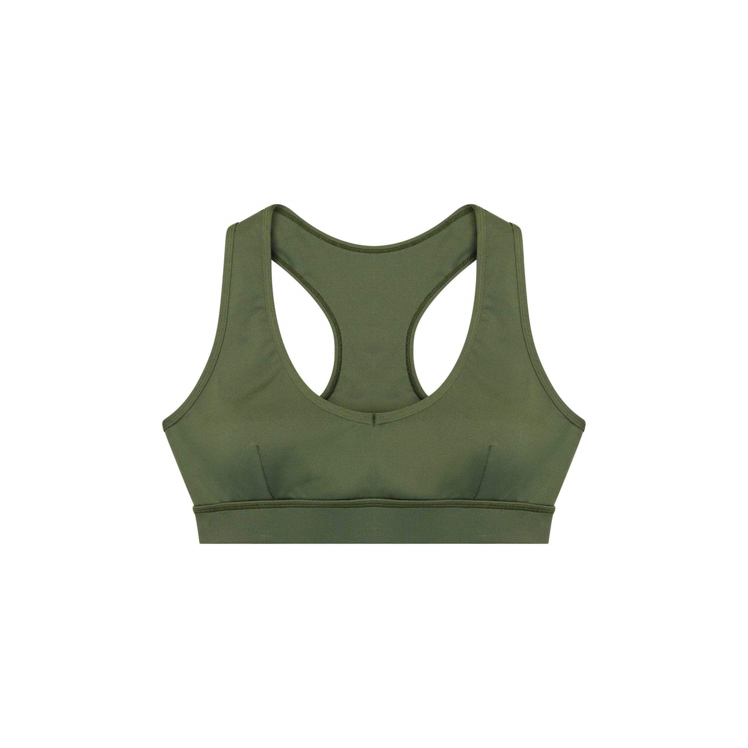Olive - Wolf and Whistle - Eco Dusty Olive Racer Back Bra - 5