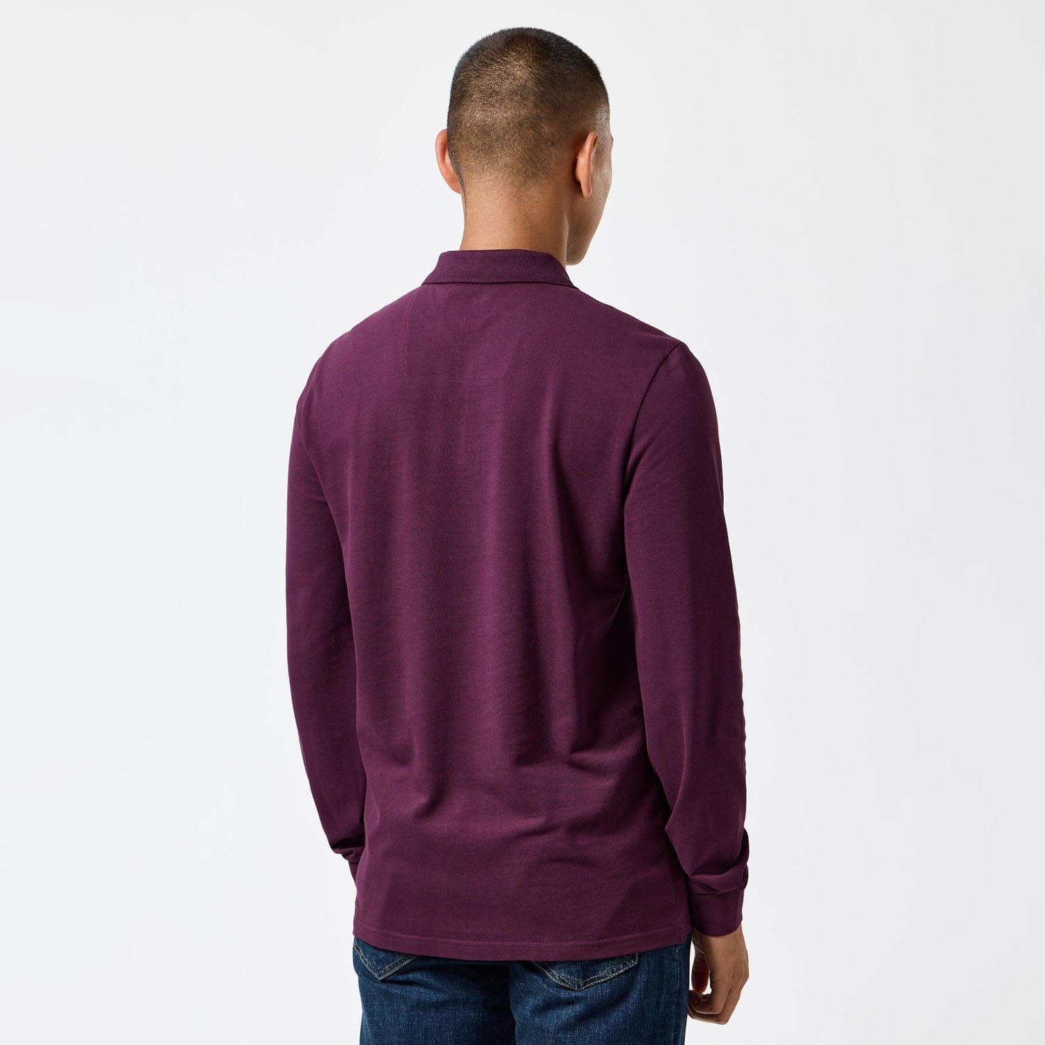 Berry - Weekend Offender - Dice Badge Long Sleeve Polo Shirt - 2