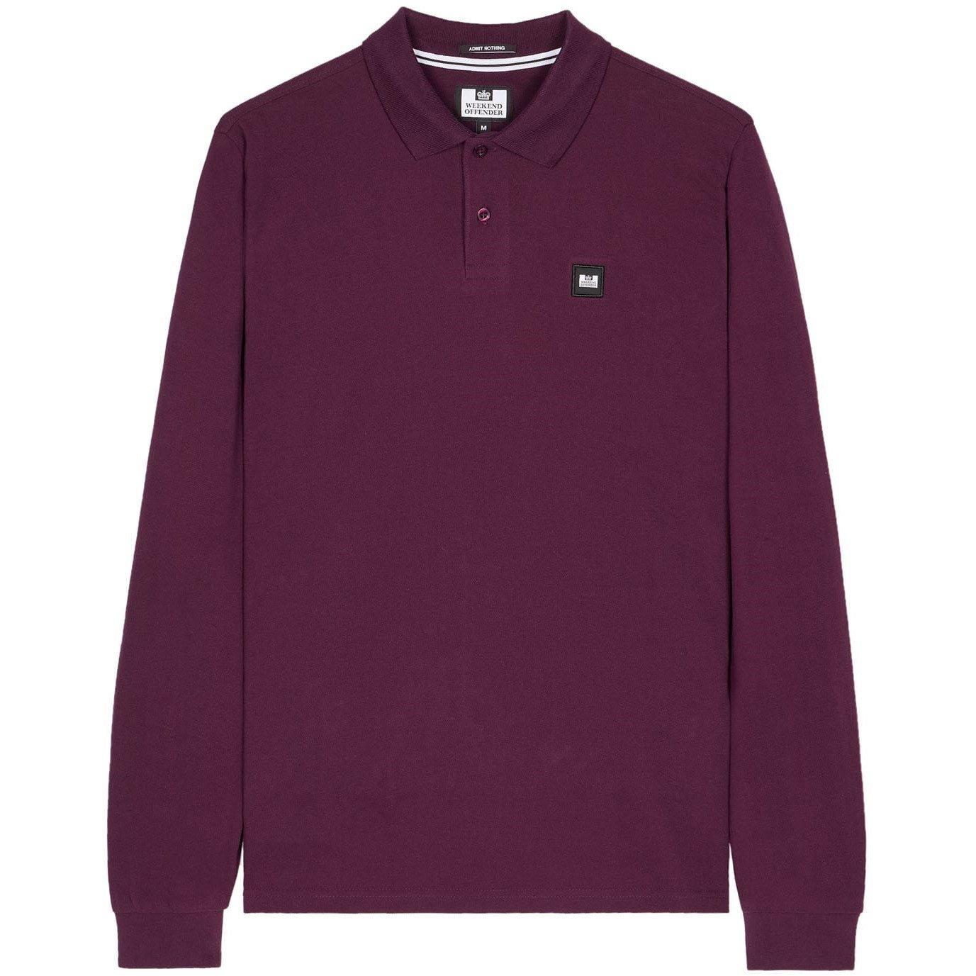 Berry - Weekend Offender - Dice Badge Long Sleeve Polo Shirt - 3