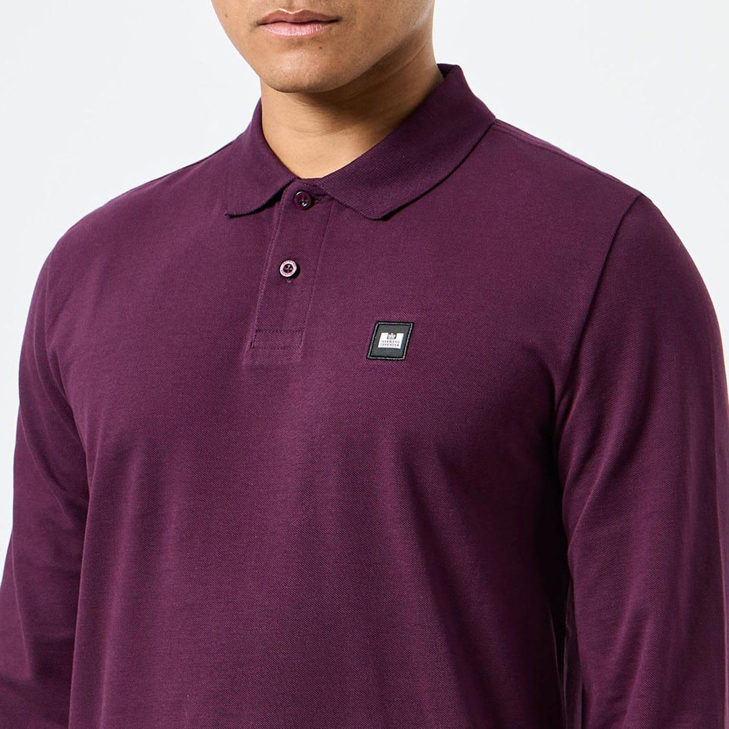 Berry - Weekend Offender - Dice Badge Long Sleeve Polo Shirt - 5
