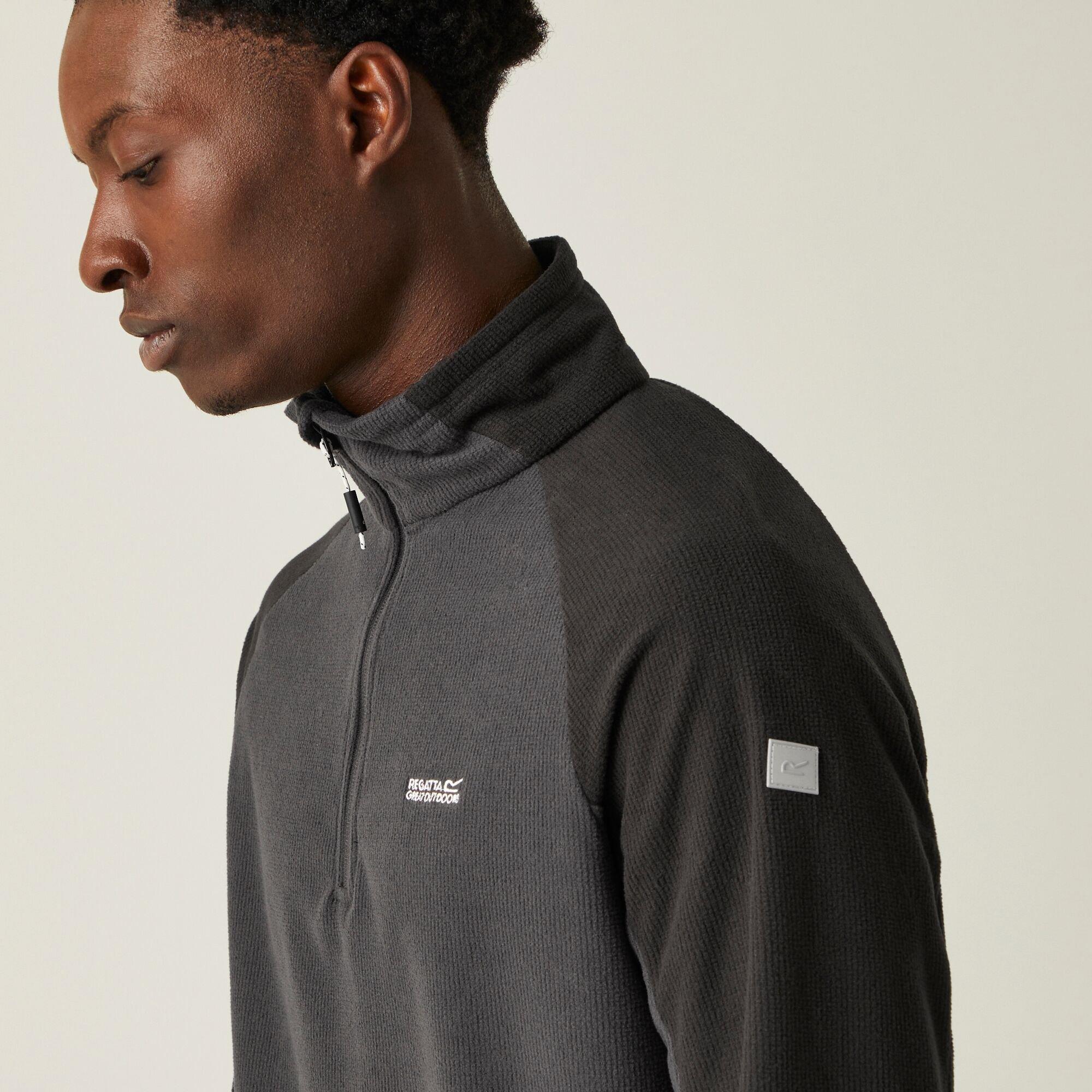 Ash/Black - Regatta - Elson II Half Zip Fleece - 4