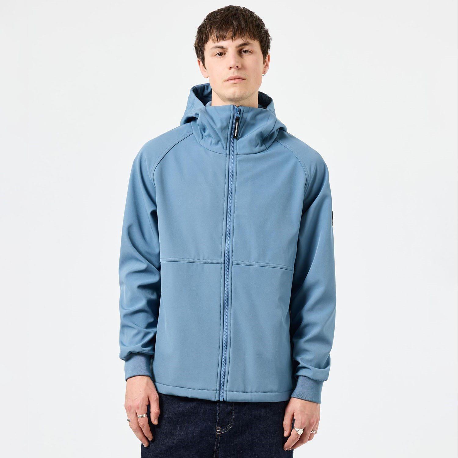 Blue - Weekend Offender - Stipe Softshell Jacket - 1