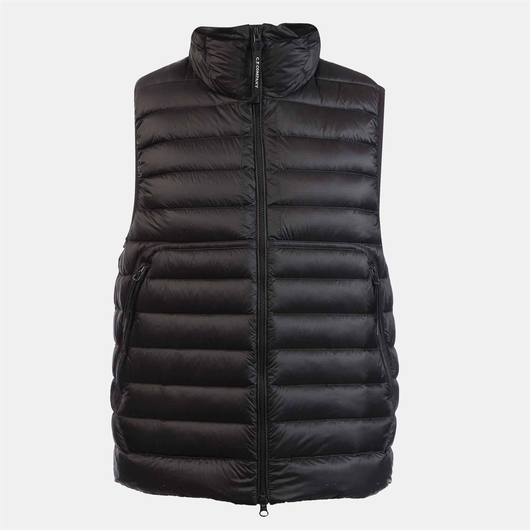 Black - CP Company - D.D. Shell Goggle Down Gilet - 1