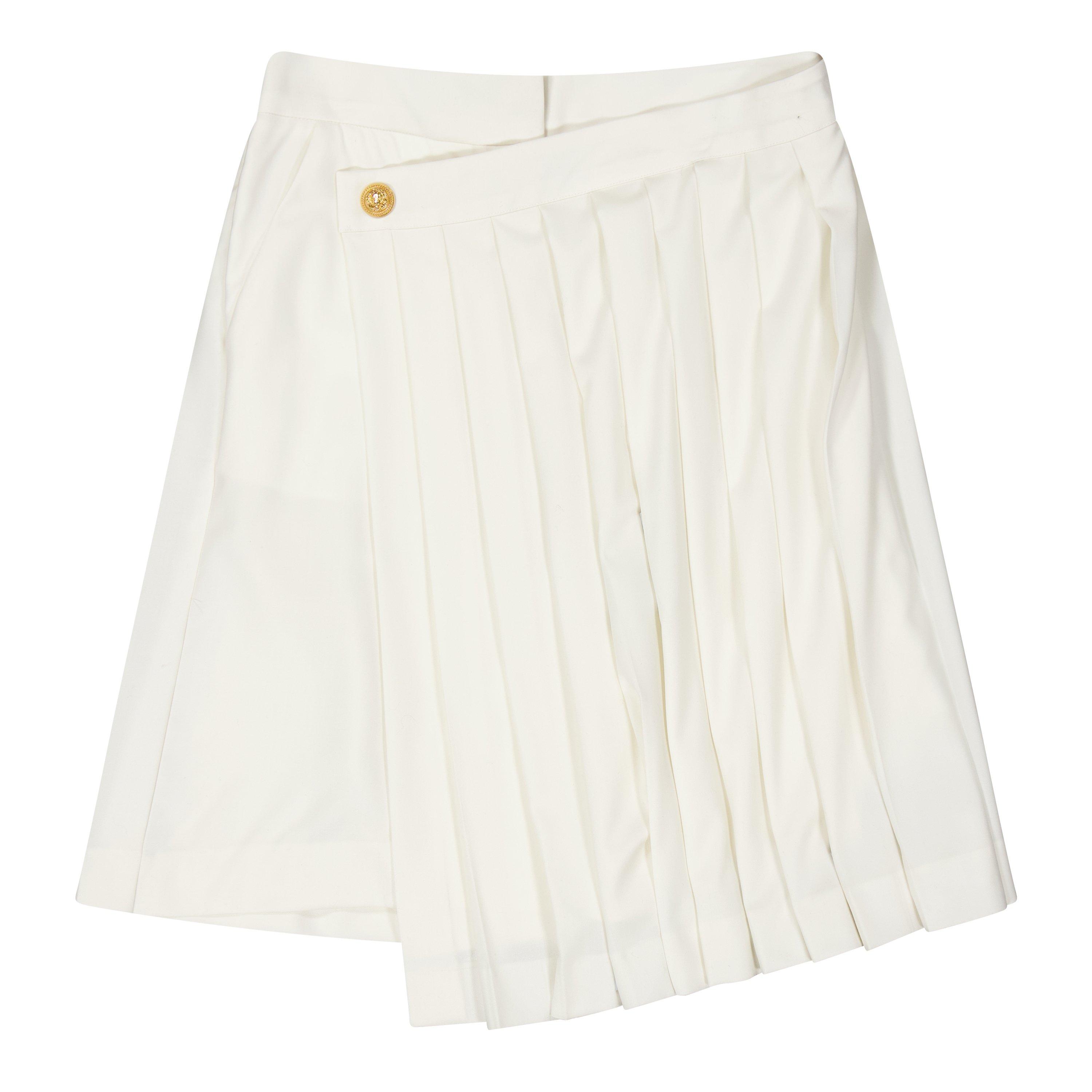 ivory - Balmain - Kids' Pleated Mini Skirt - 1