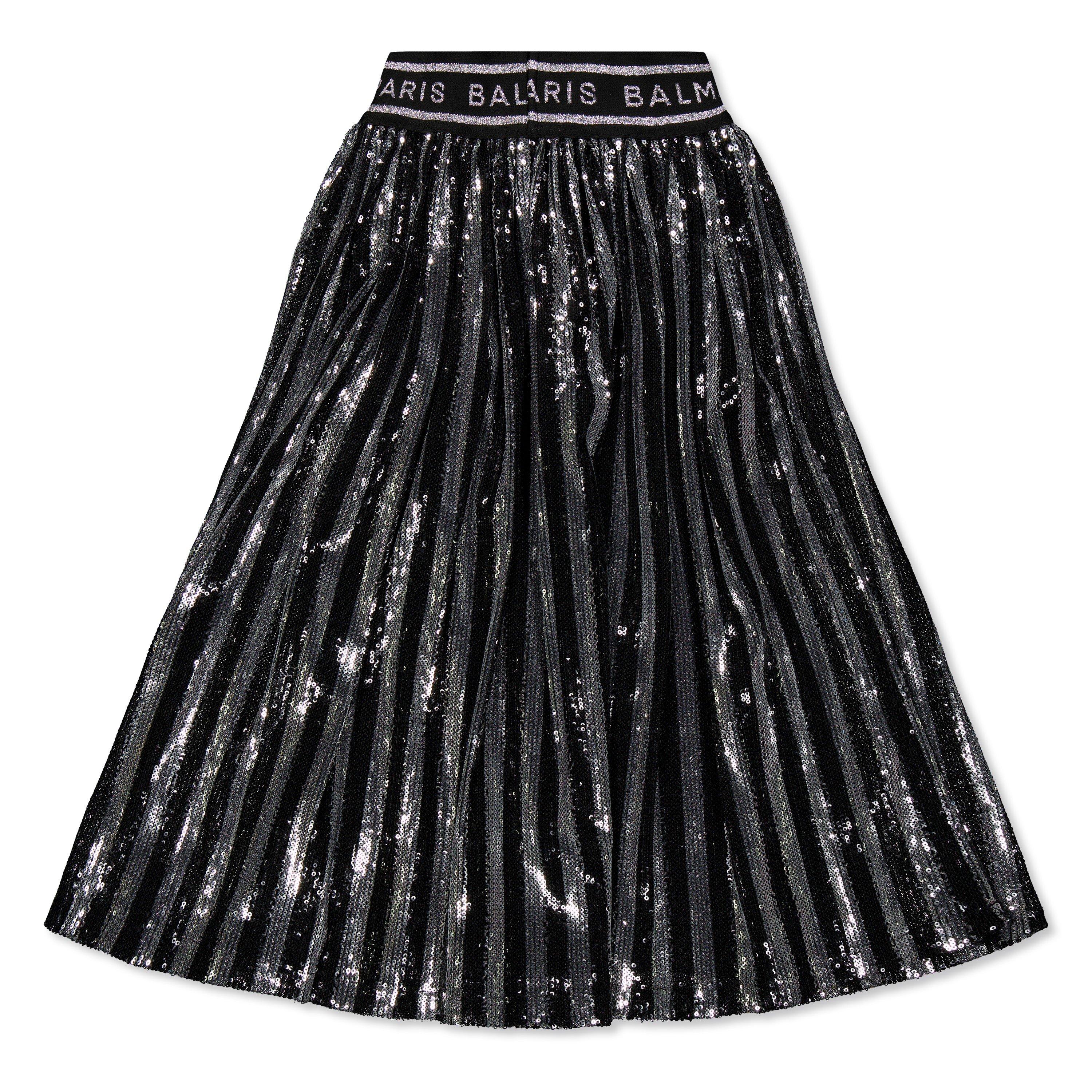 Argento - Balmain - Kids' Logo Pleated Mini Skirt - 2