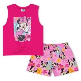 Character Minnie Mouse Knot Front Vest and Short Set