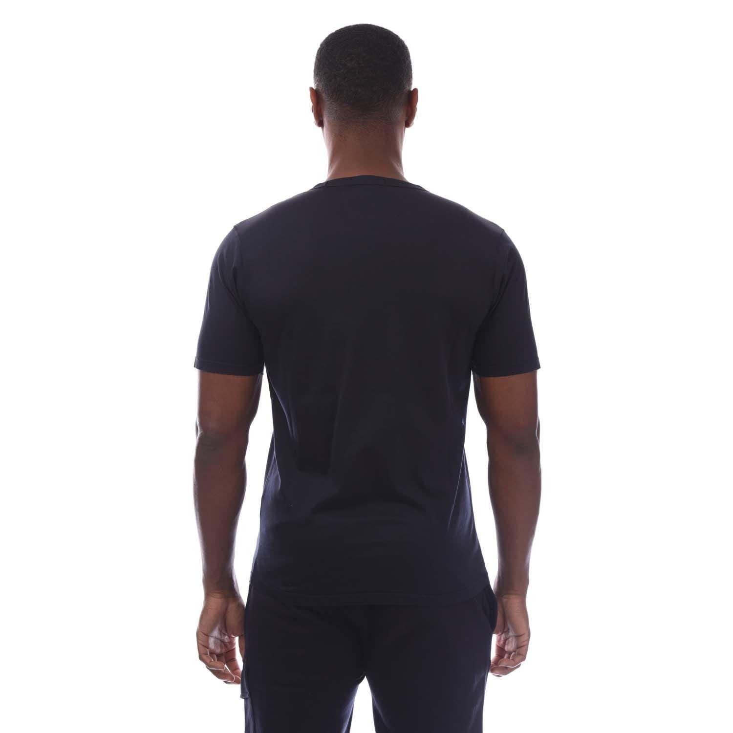 Navy - CP Company - 70/2 Mercerized Jersey Logo Patch T-Shirt - 2