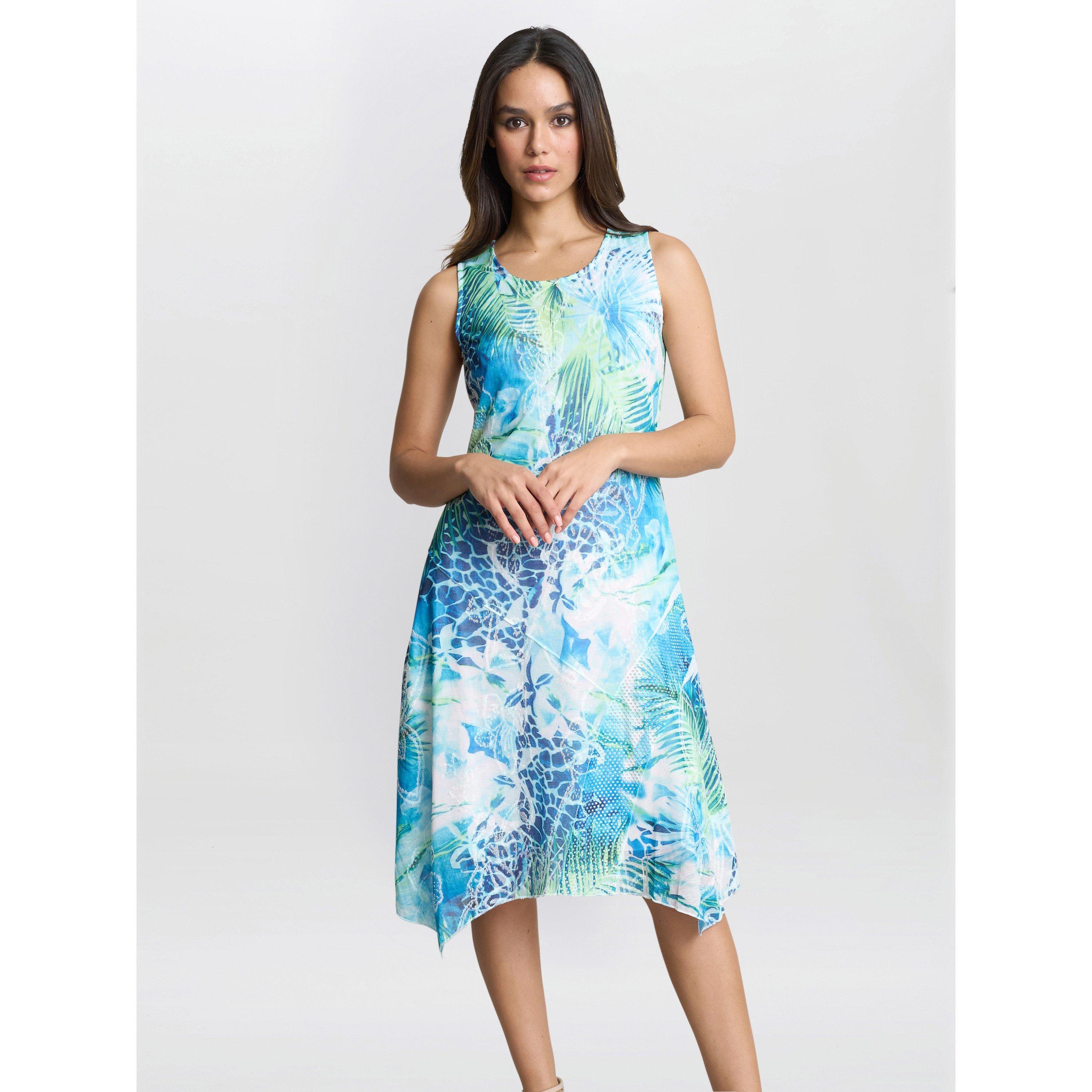 Multi - Gina Bacconi - Women's Eliana Floral Print A-Line Dress - 1