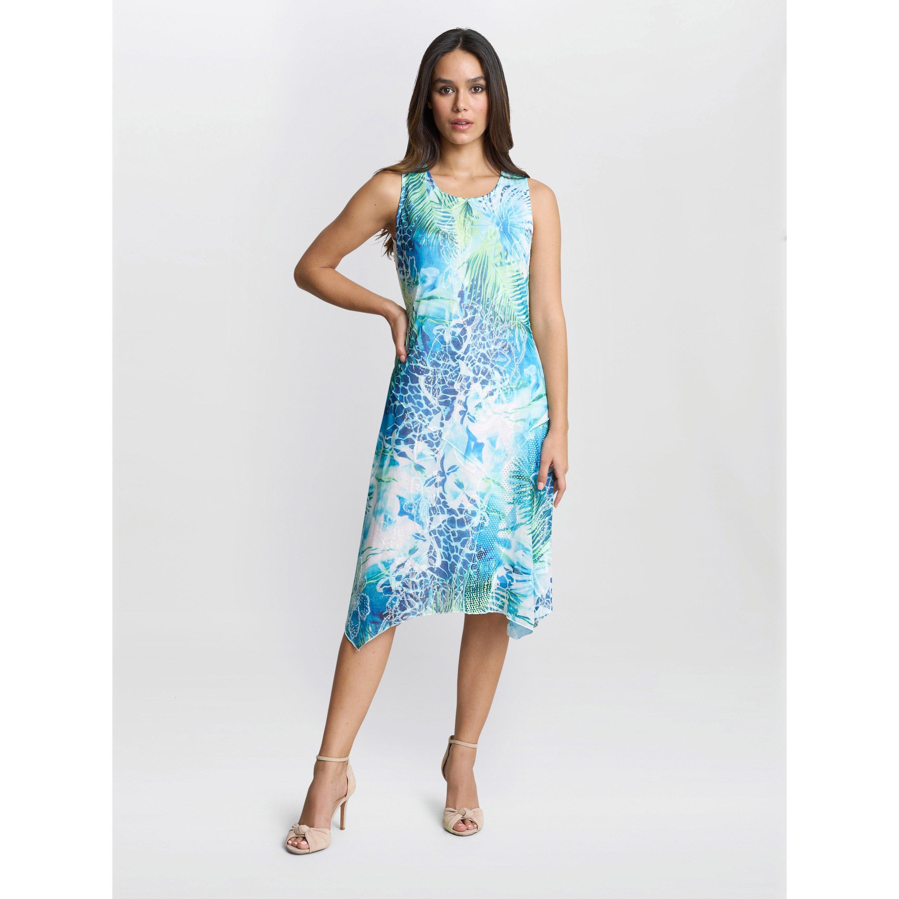 Multi - Gina Bacconi - Women's Eliana Floral Print A-Line Dress - 3