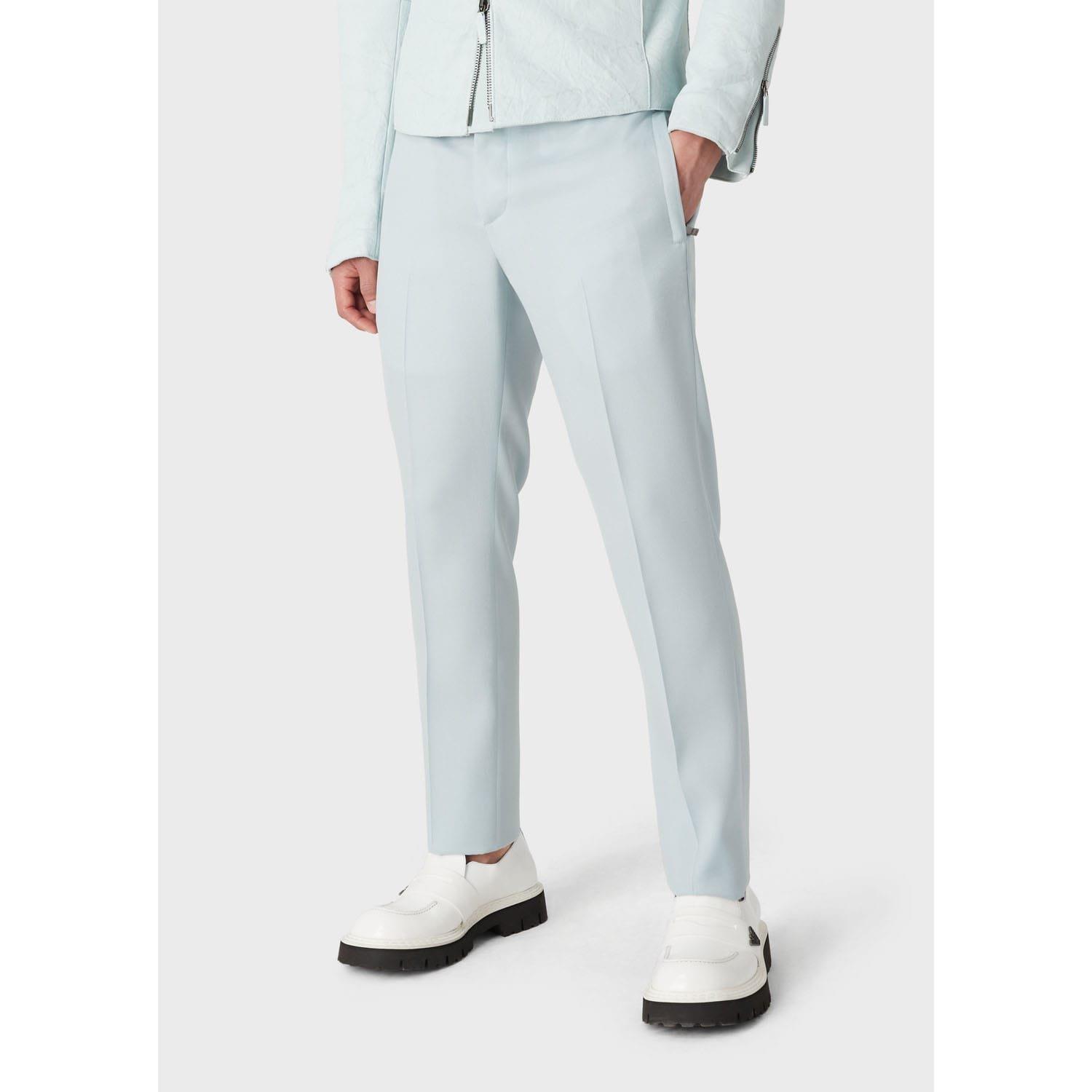 Blue - Emporio Armani - Trousers - 1