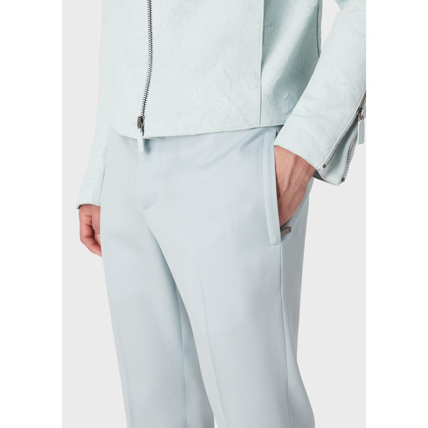 Blue - Emporio Armani - Trousers - 4