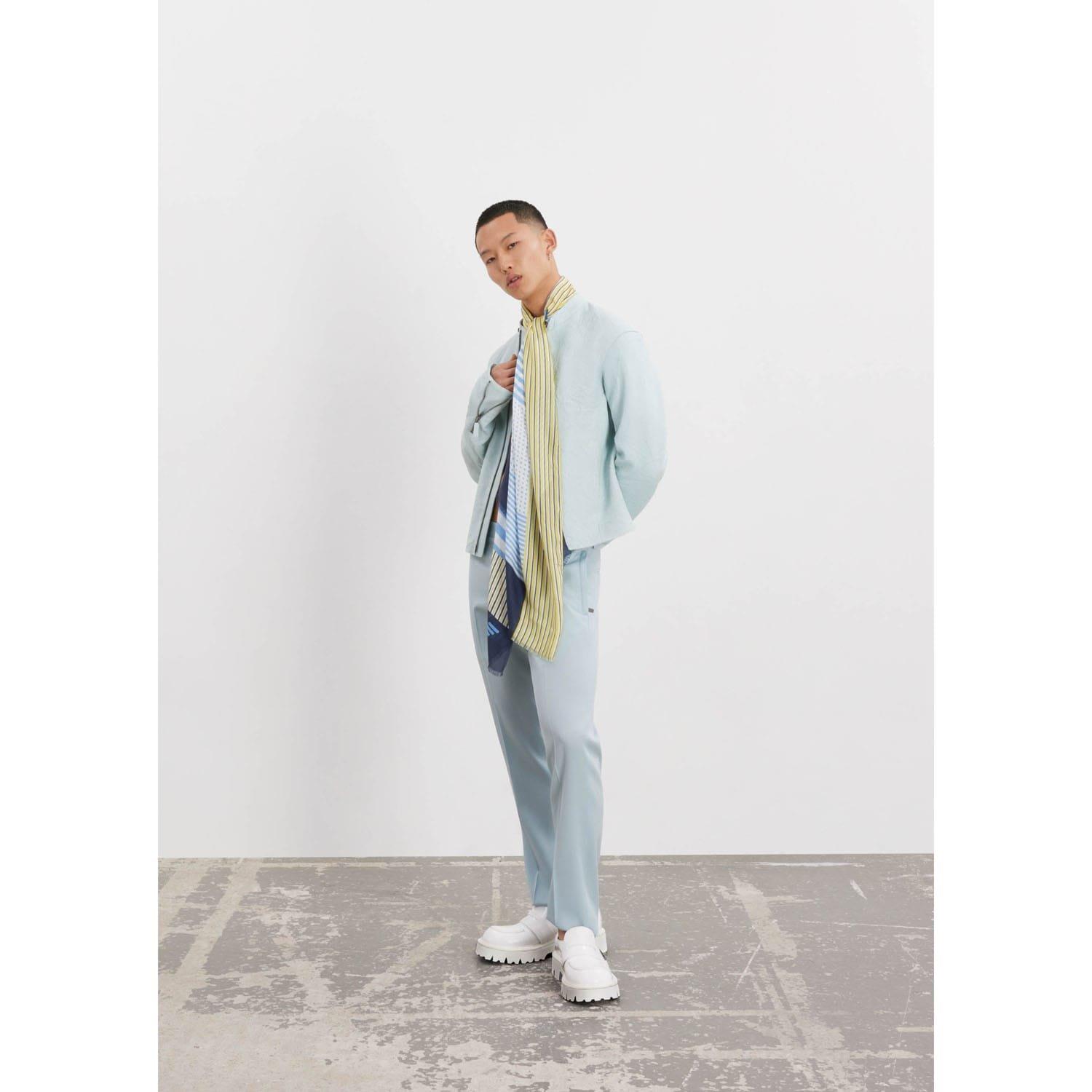 Blue - Emporio Armani - Trousers - 6