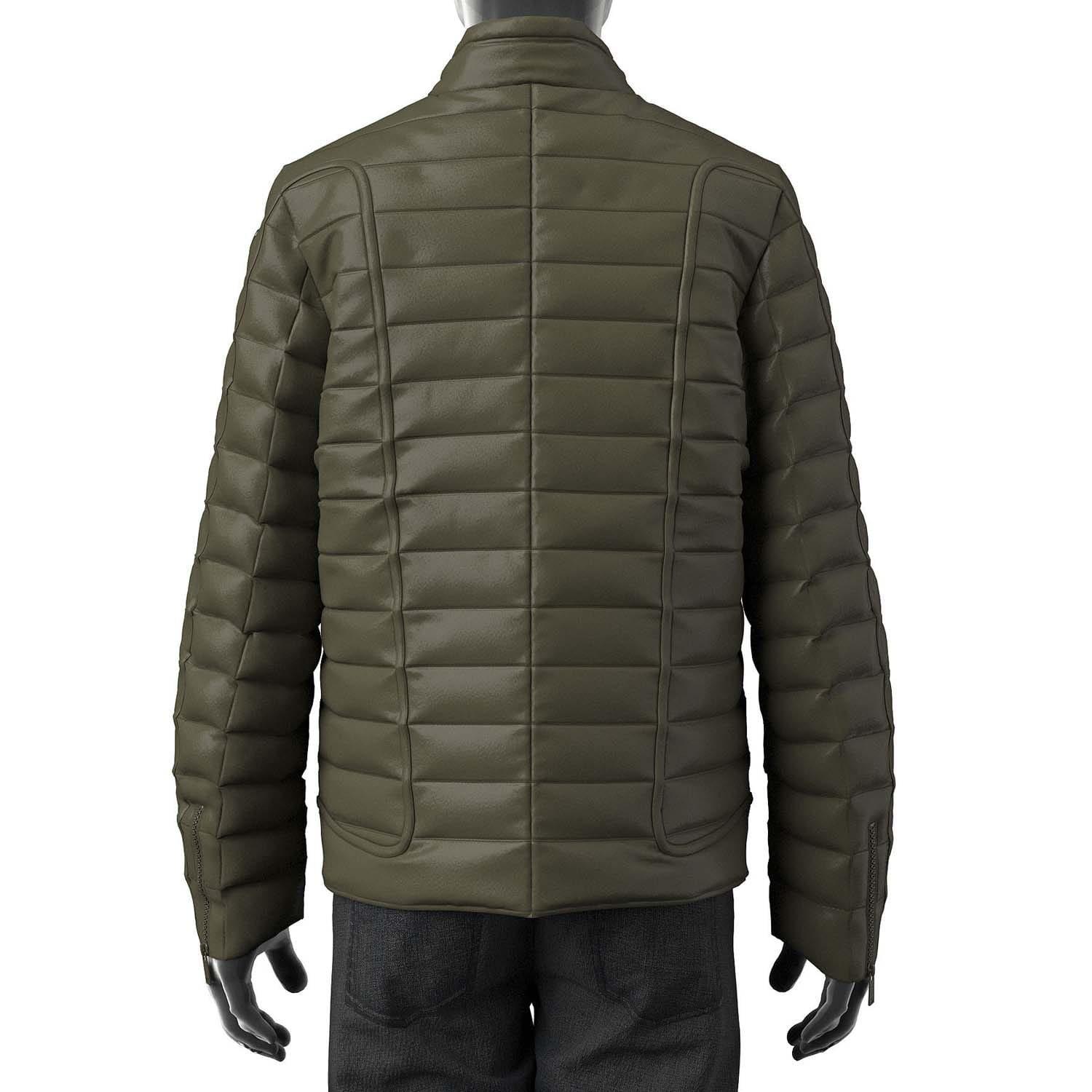 Green - Diesel - W-Hawkyl Light Padded Jacket - 2