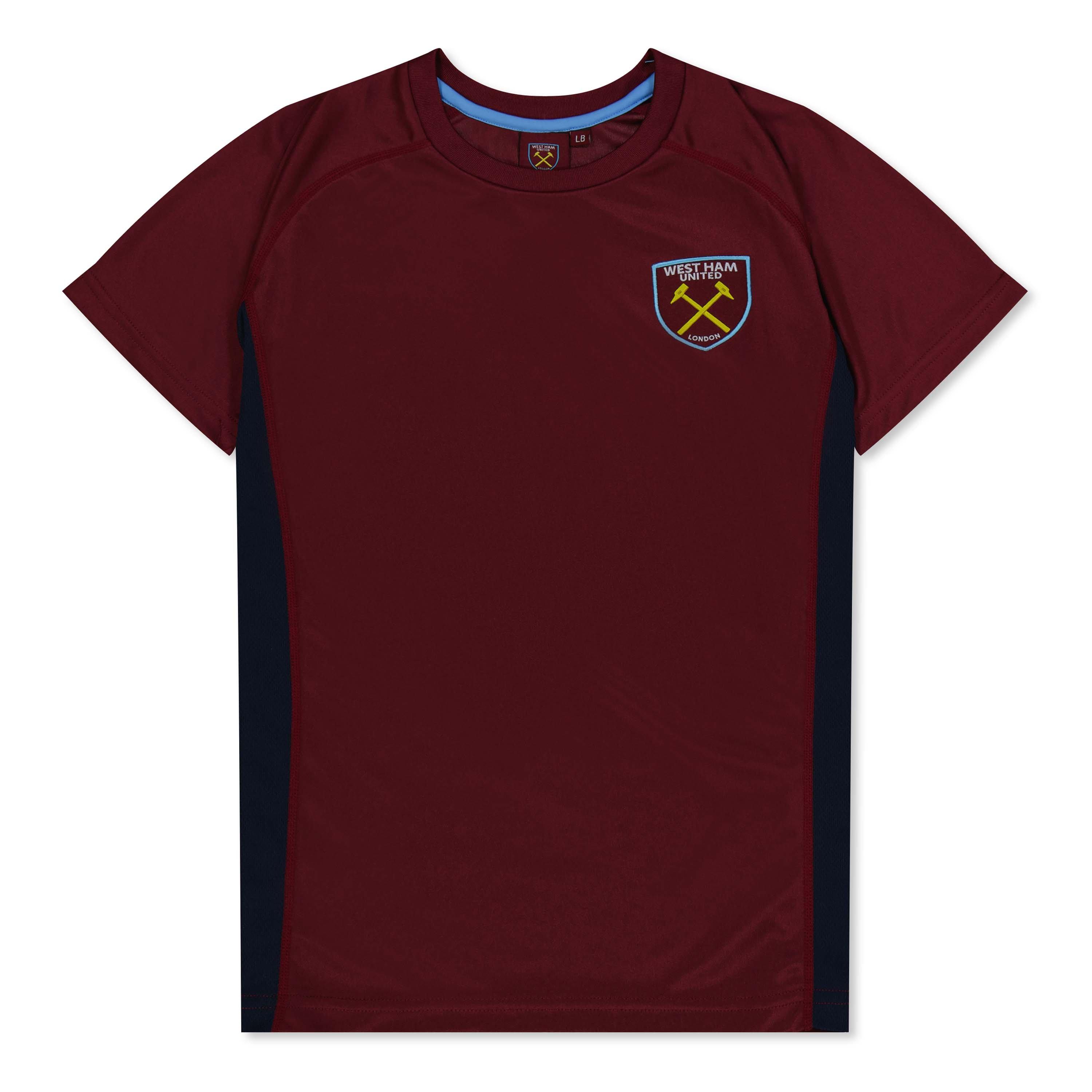 Source Lab Ham United Poly T-Shirt Juniors