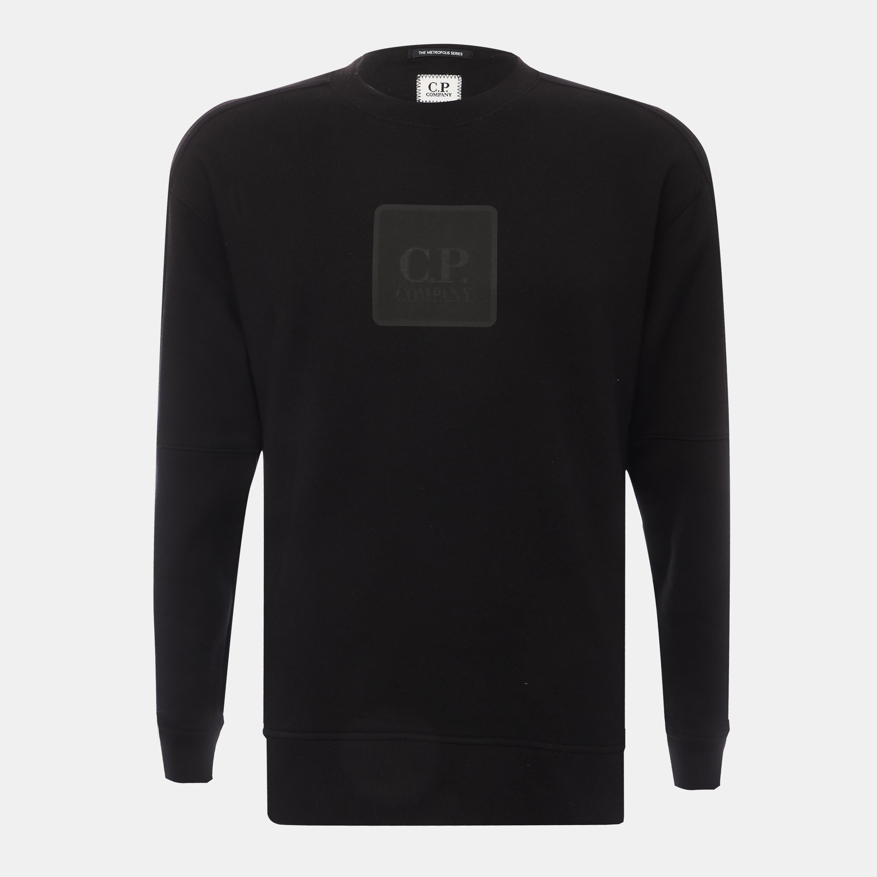 Black - CP Company - Diagonal Raised Fleece Sweatshirt - 1