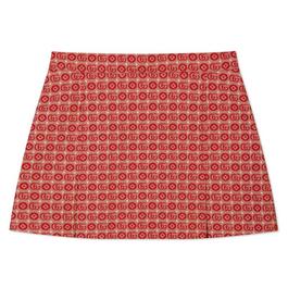 Gucci Monogram Knitted Cotton Blend Mini Skirt Juniors