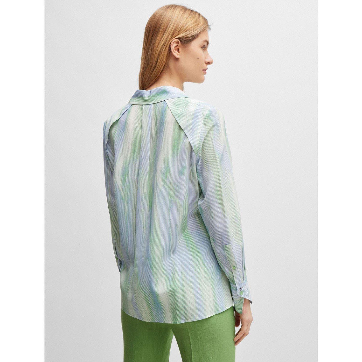 Blue Green - Boss - Bacie Silk Blouse - 2