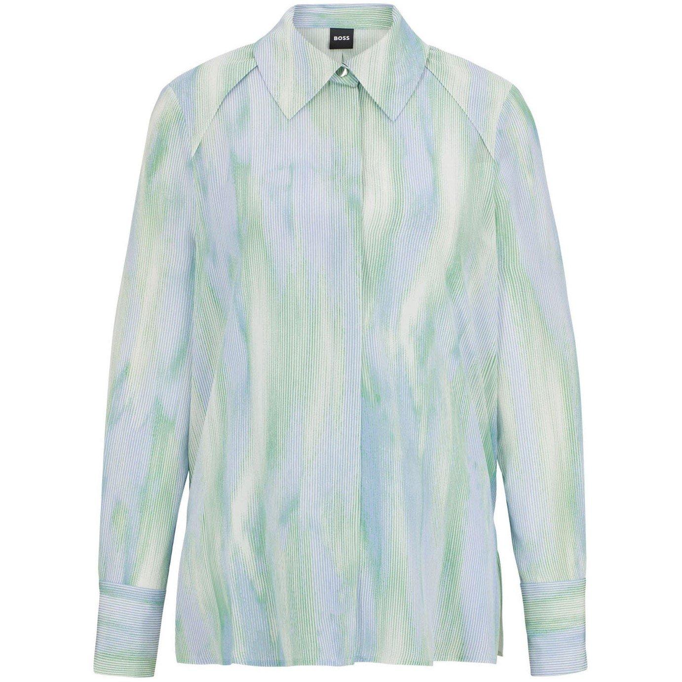 Blue Green - Boss - Bacie Silk Blouse - 4