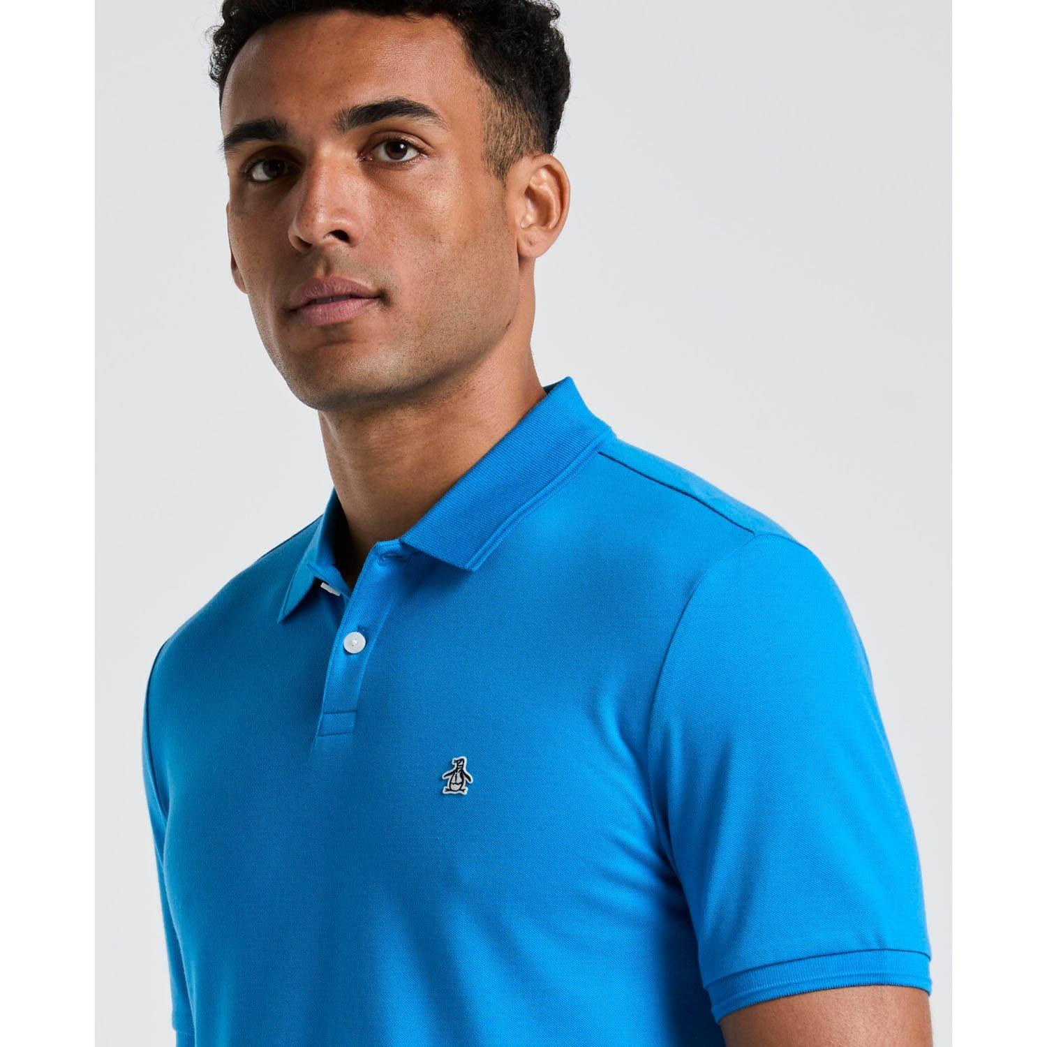 Blue - Original Penguin - Daddy Stick Polo Shirt - 3