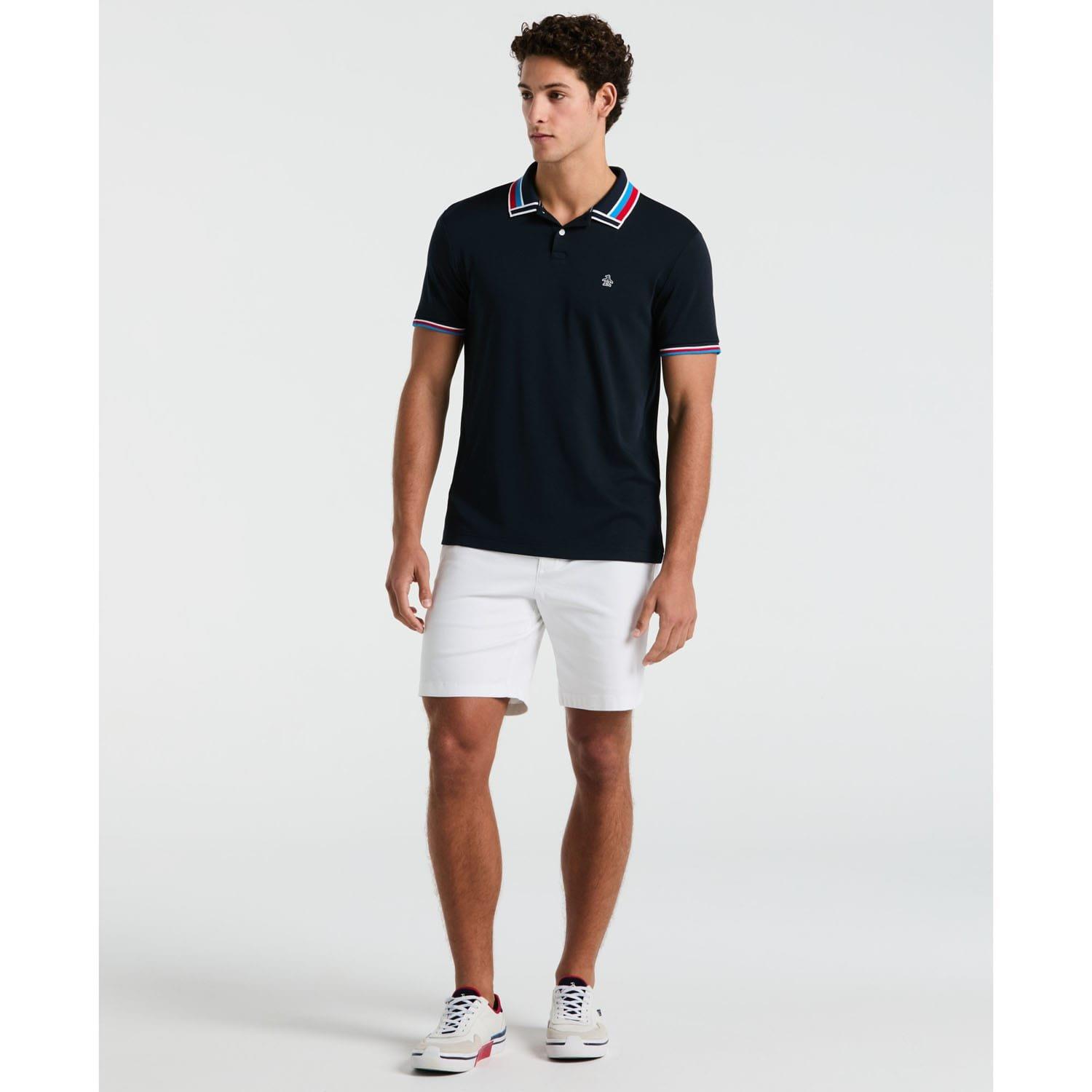 Navy - Original Penguin - Interlock Polo Shirt - 2
