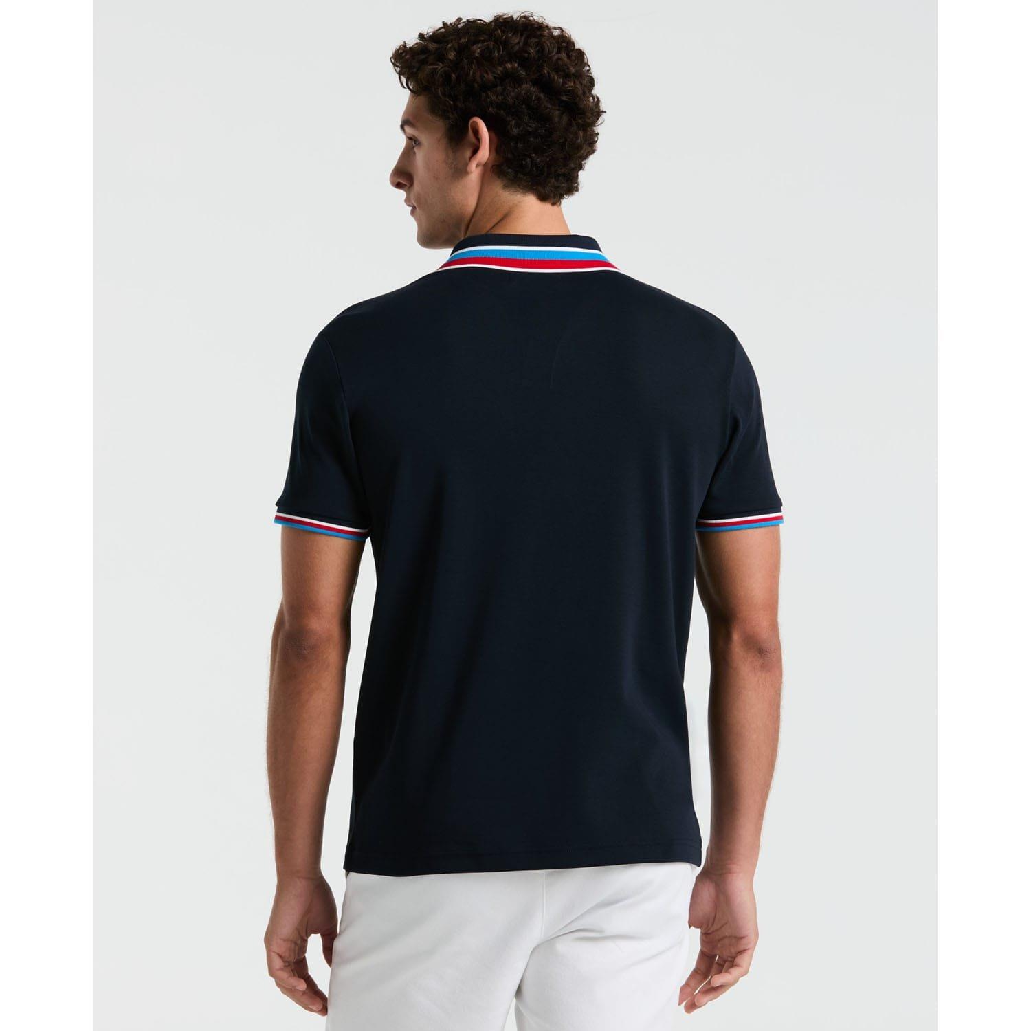 Navy - Original Penguin - Interlock Polo Shirt - 4