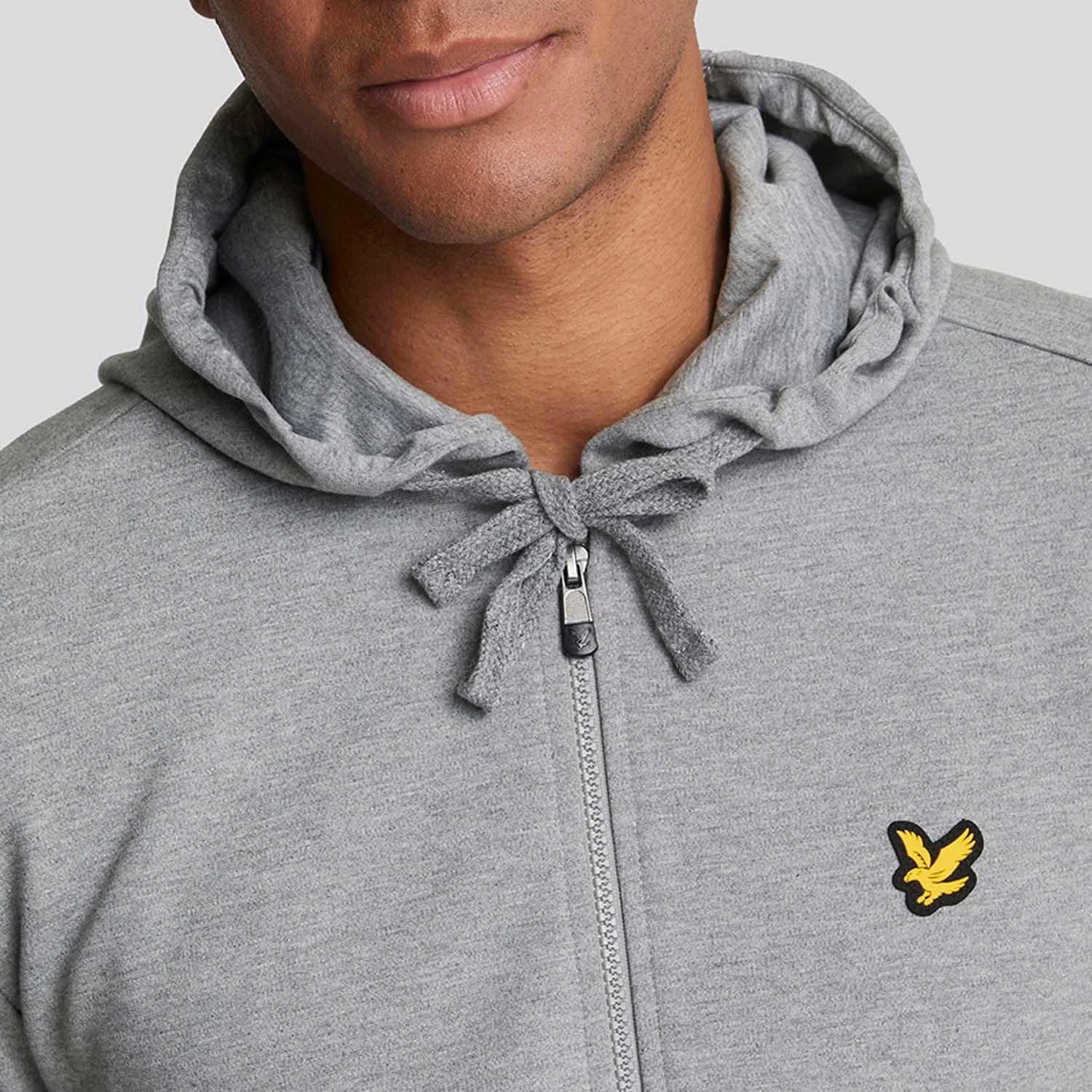 Grey - Lyle and Scott - Sports Full-Zip Hoodie - 4