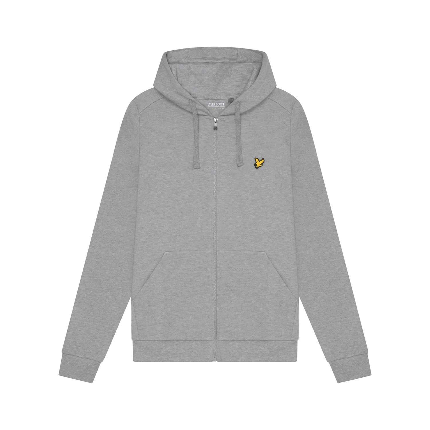 Grey - Lyle and Scott - Sports Full-Zip Hoodie - 5