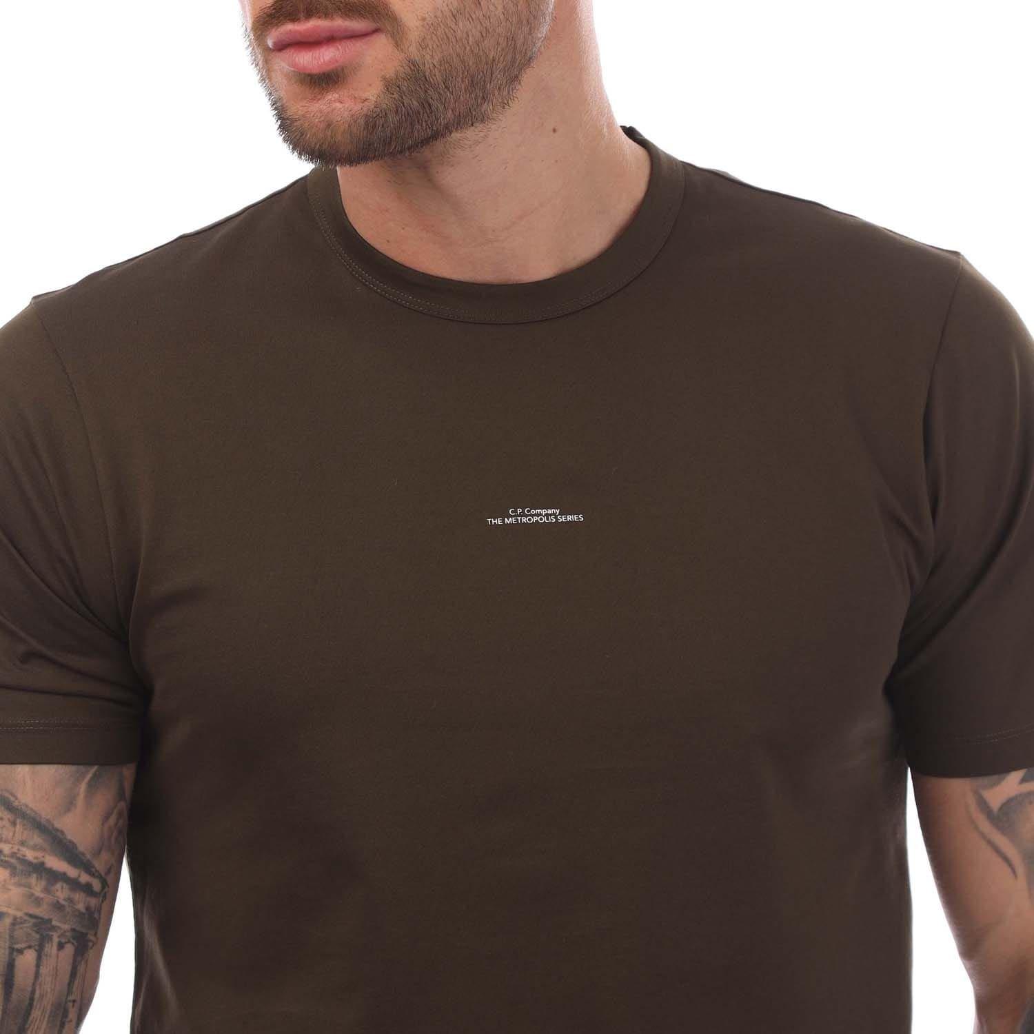 Green - CP Company - Metropolis Series Printed Logo T-Shirt - 3