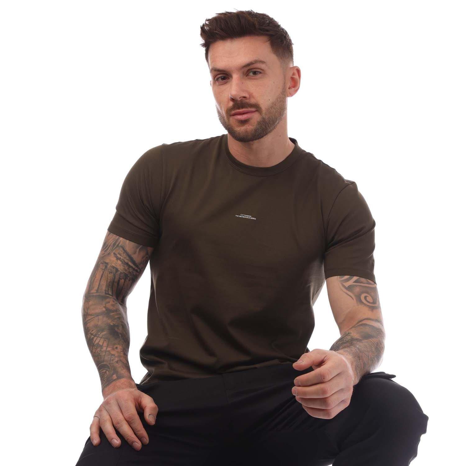 Green - CP Company - Metropolis Series Printed Logo T-Shirt - 4