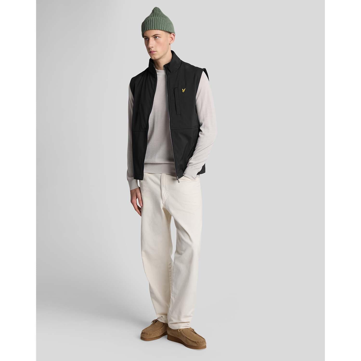 Black - Lyle and Scott - Lightweight Softshell Gilet - 2