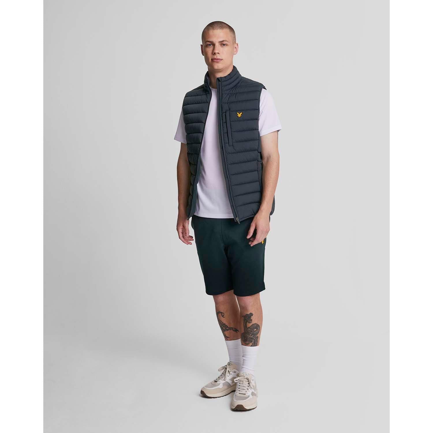 Blue - Lyle and Scott - Sports Fly Fleece Shorts - 1