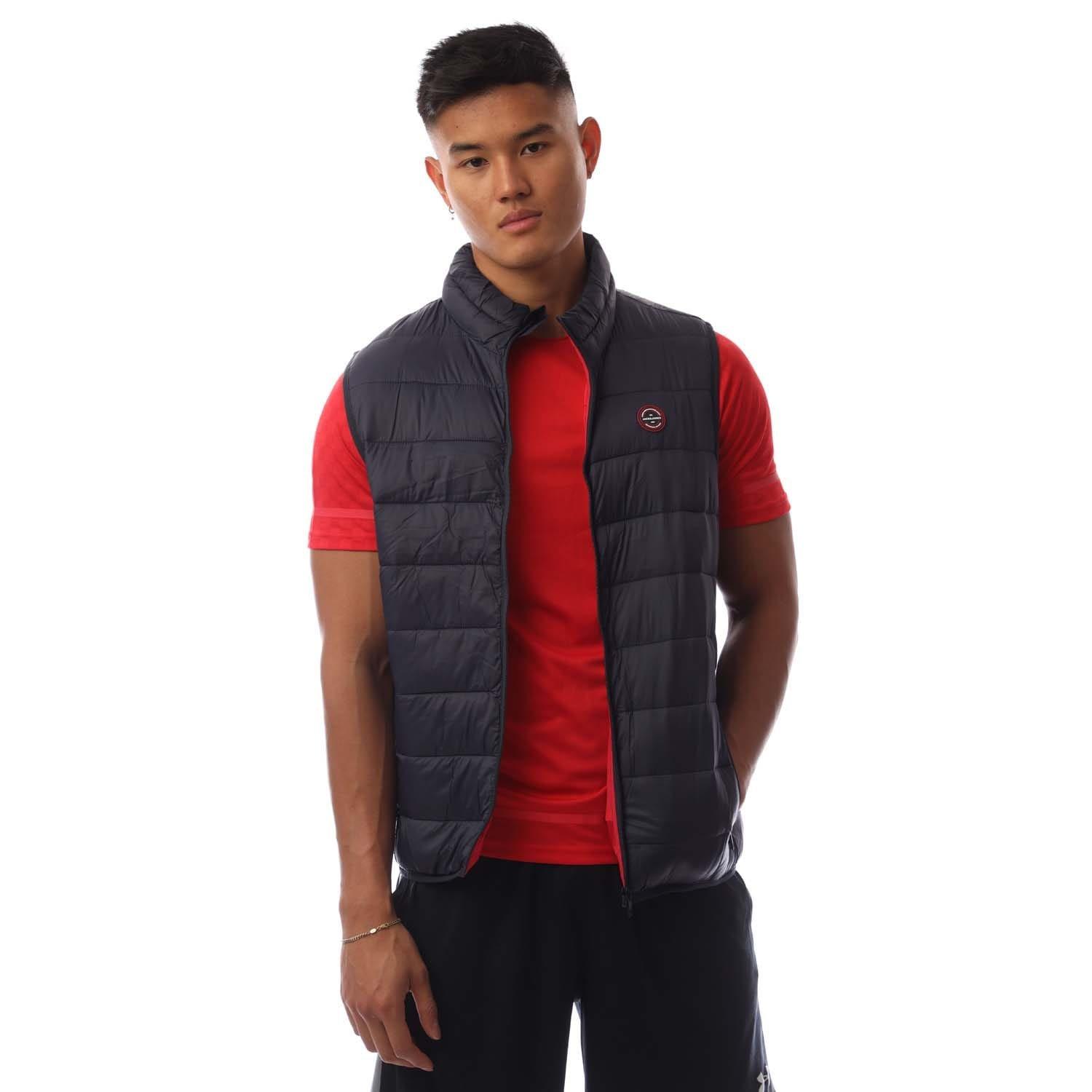 Navy - Jack and Jones - Wilson Body Warmer Gilet - 1