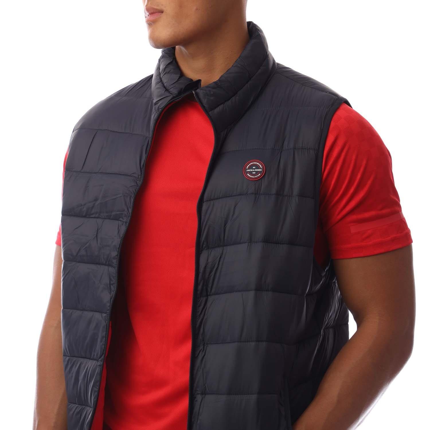 Navy - Jack and Jones - Wilson Body Warmer Gilet - 2