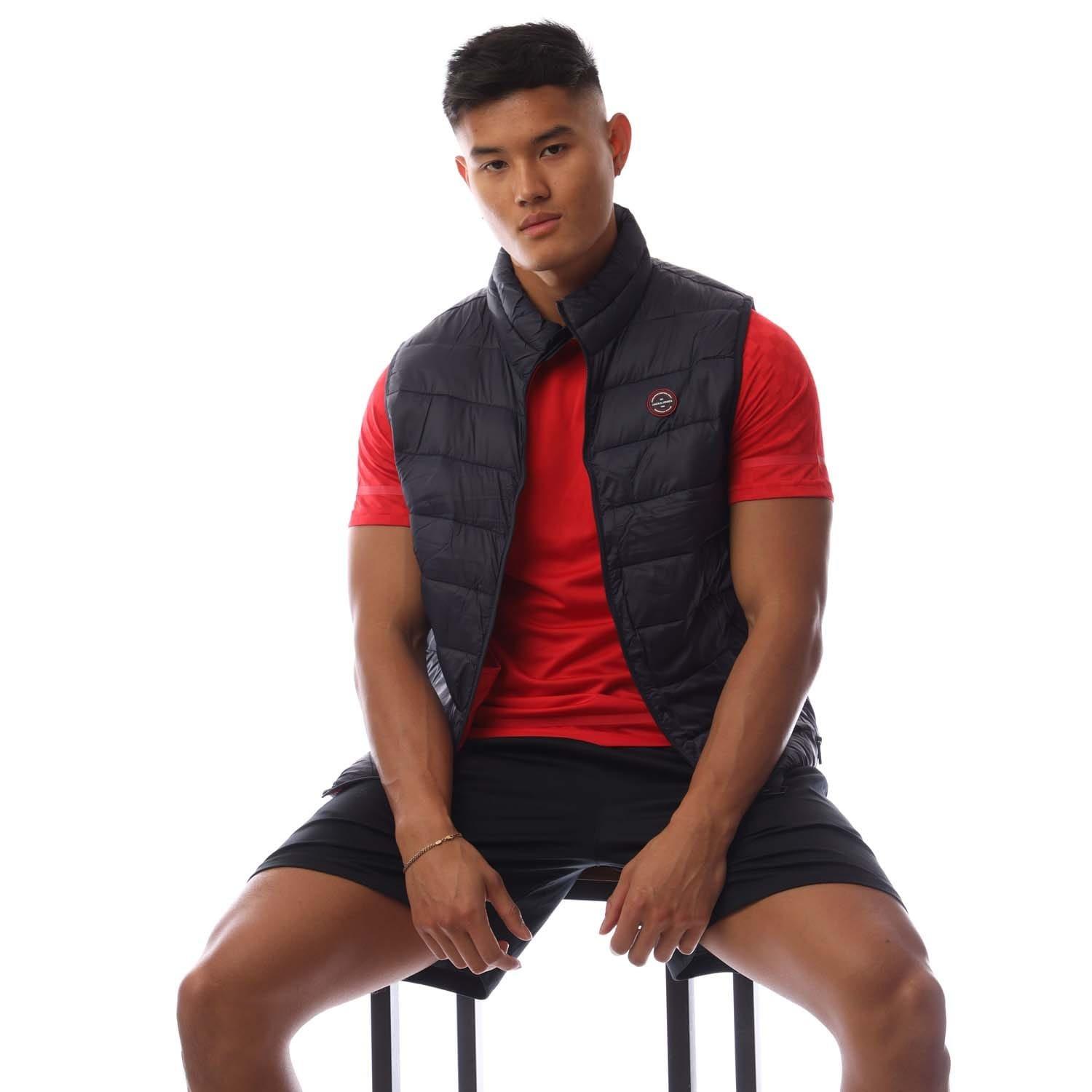 Navy - Jack and Jones - Wilson Body Warmer Gilet - 4