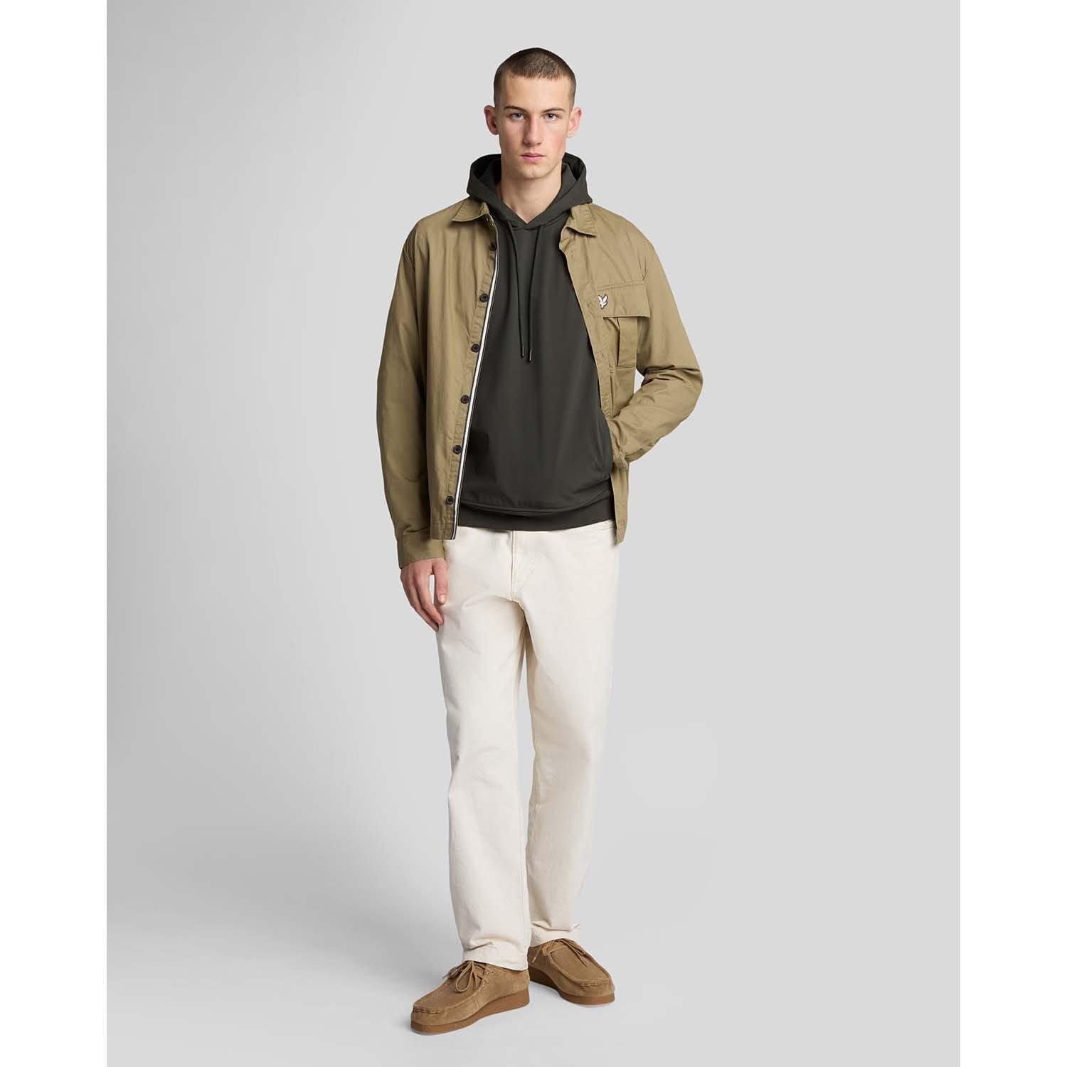 Grey - Lyle and Scott - Softshell Hybrid Pullover Hoodie - 2