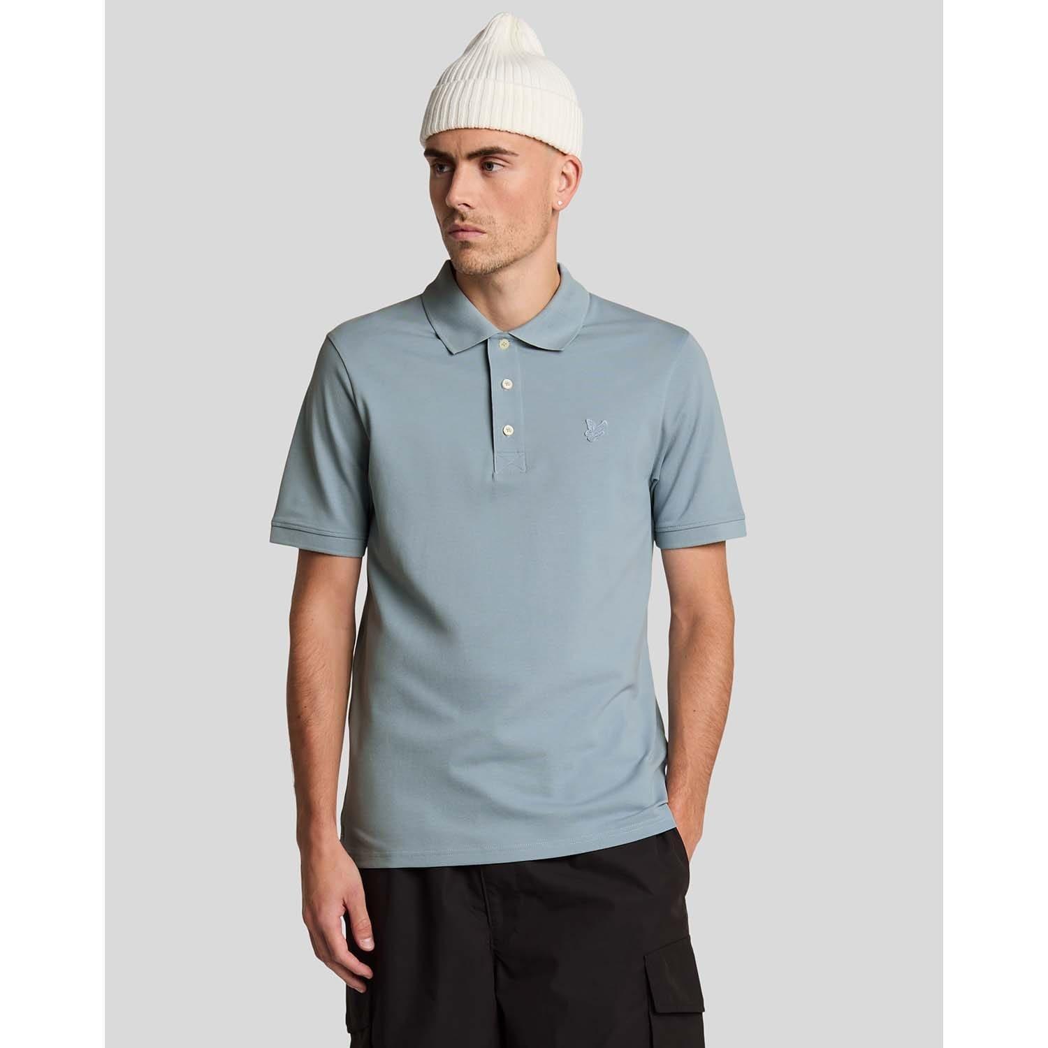 Blue - Lyle and Scott - Superfine Cotton Polo Shirt - 1