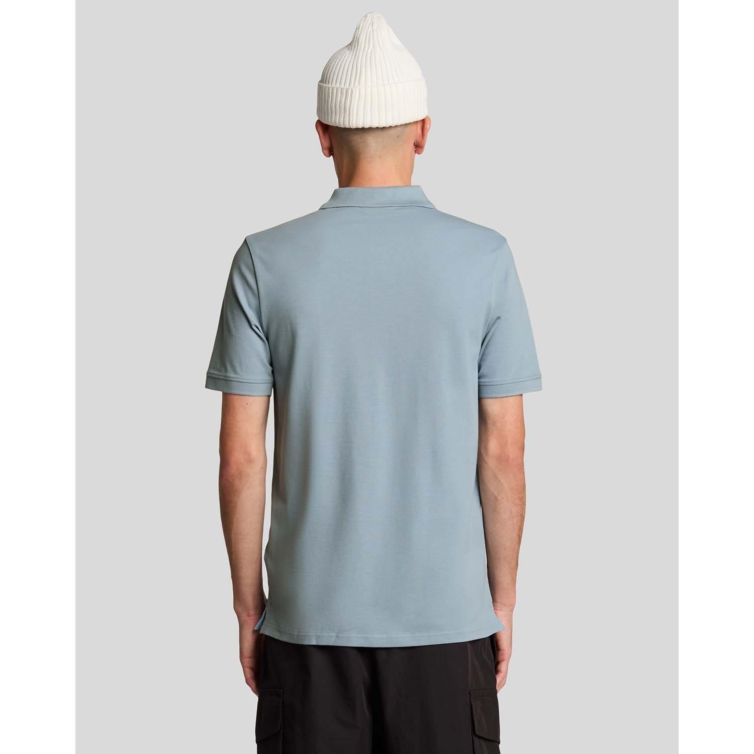 Blue - Lyle and Scott - Superfine Cotton Polo Shirt - 3
