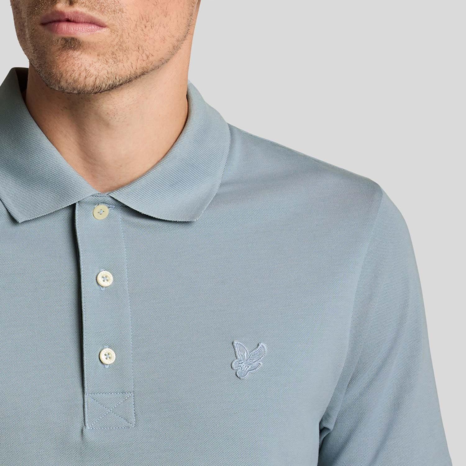 Blue - Lyle and Scott - Superfine Cotton Polo Shirt - 4