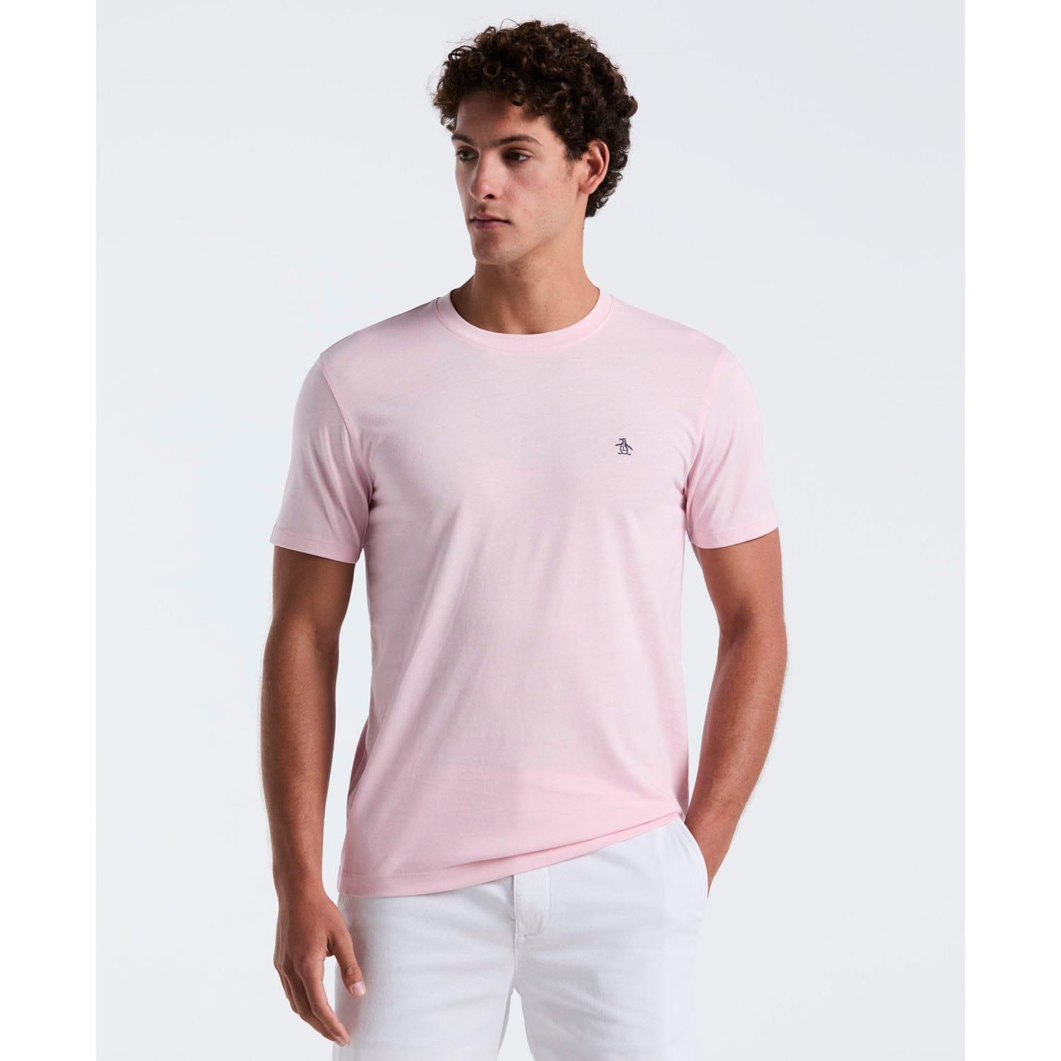 Pink - Original Penguin - Embroidered Logo T-Shirt - 1