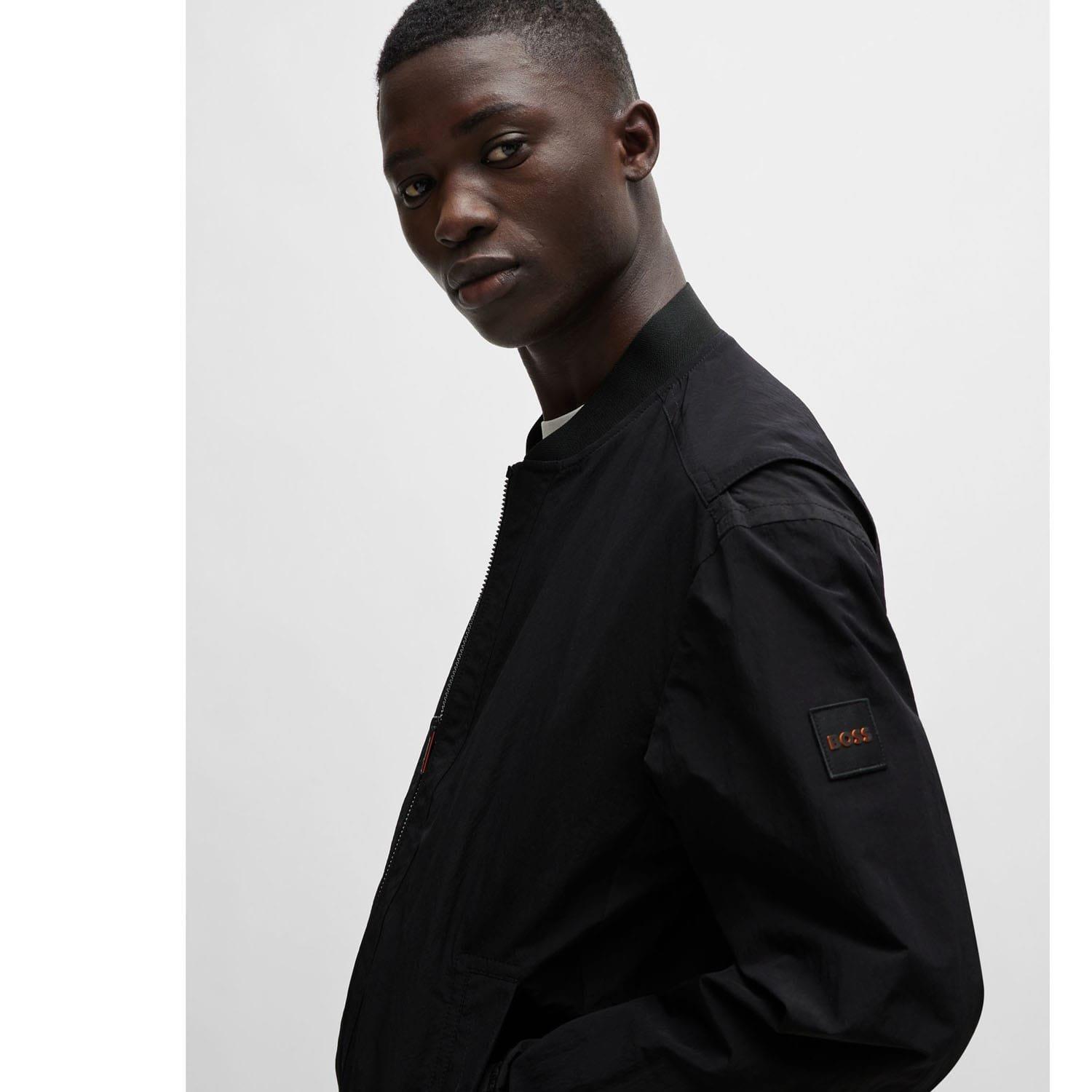 Black - Boss - Othmare Bomber Jacket - 4