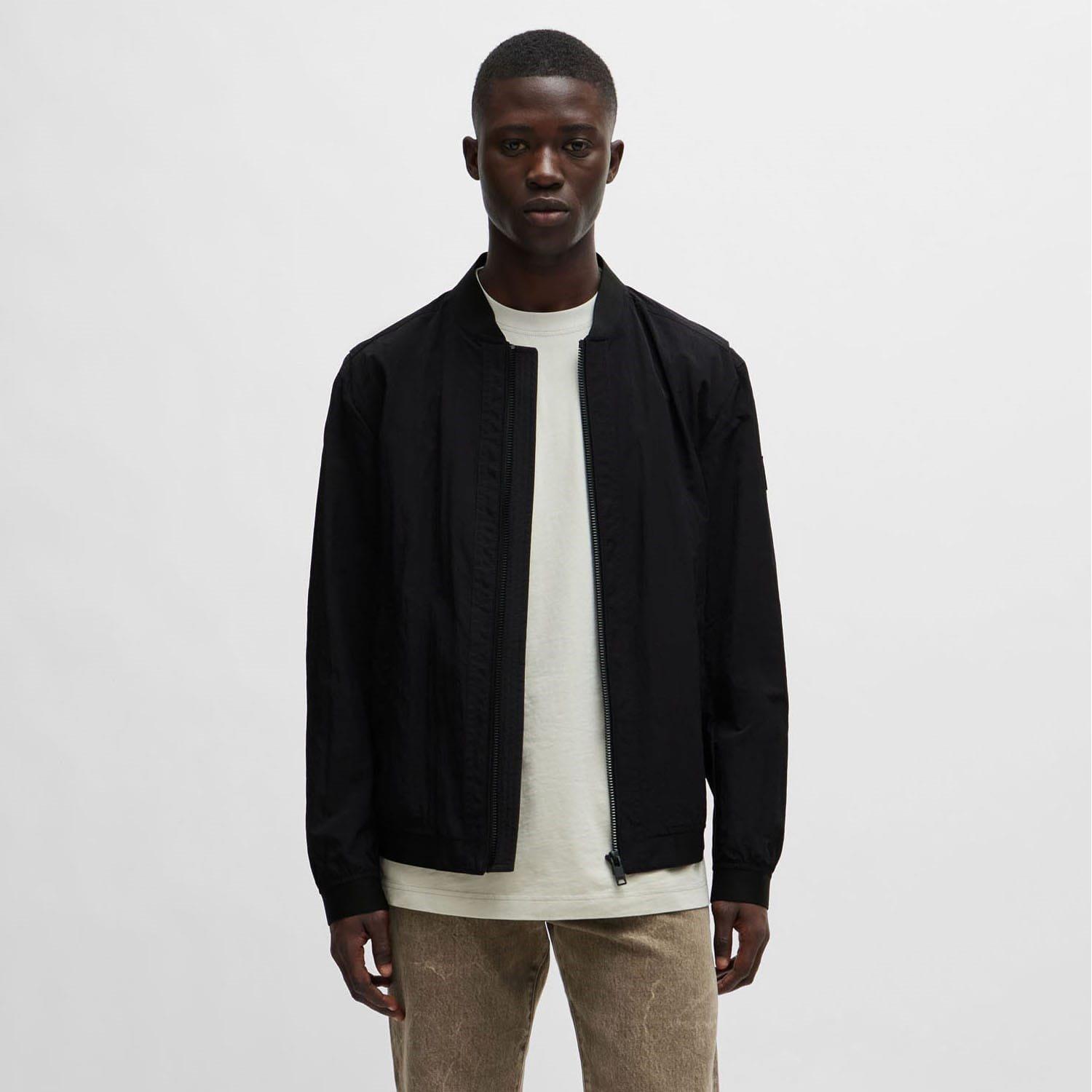 Black - Boss - Othmare Bomber Jacket - 6