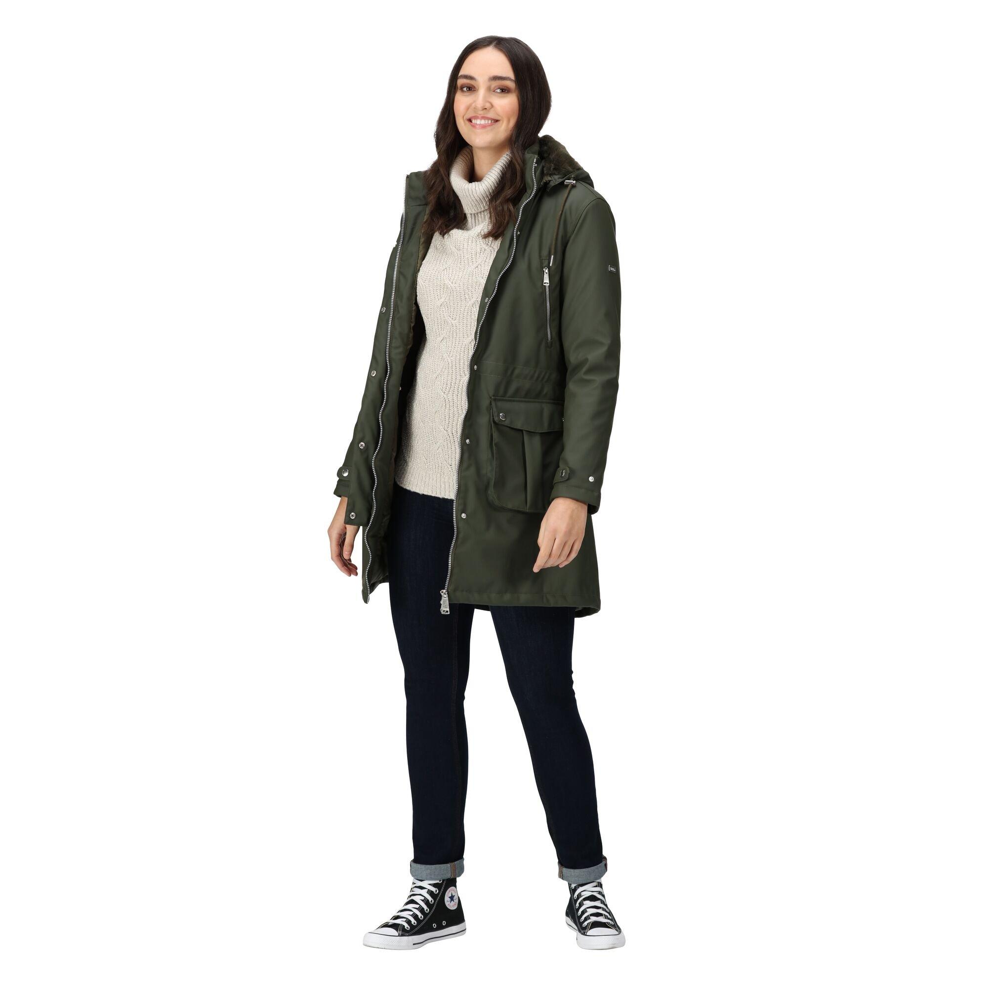 Dark Khaki - Regatta - Women's Fabrienne Water-Repellent Quilted Jacket - 7