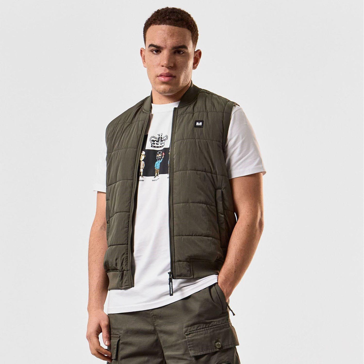 Green - Weekend Offender - Saharun Lightweight Quilted Gilet - 1